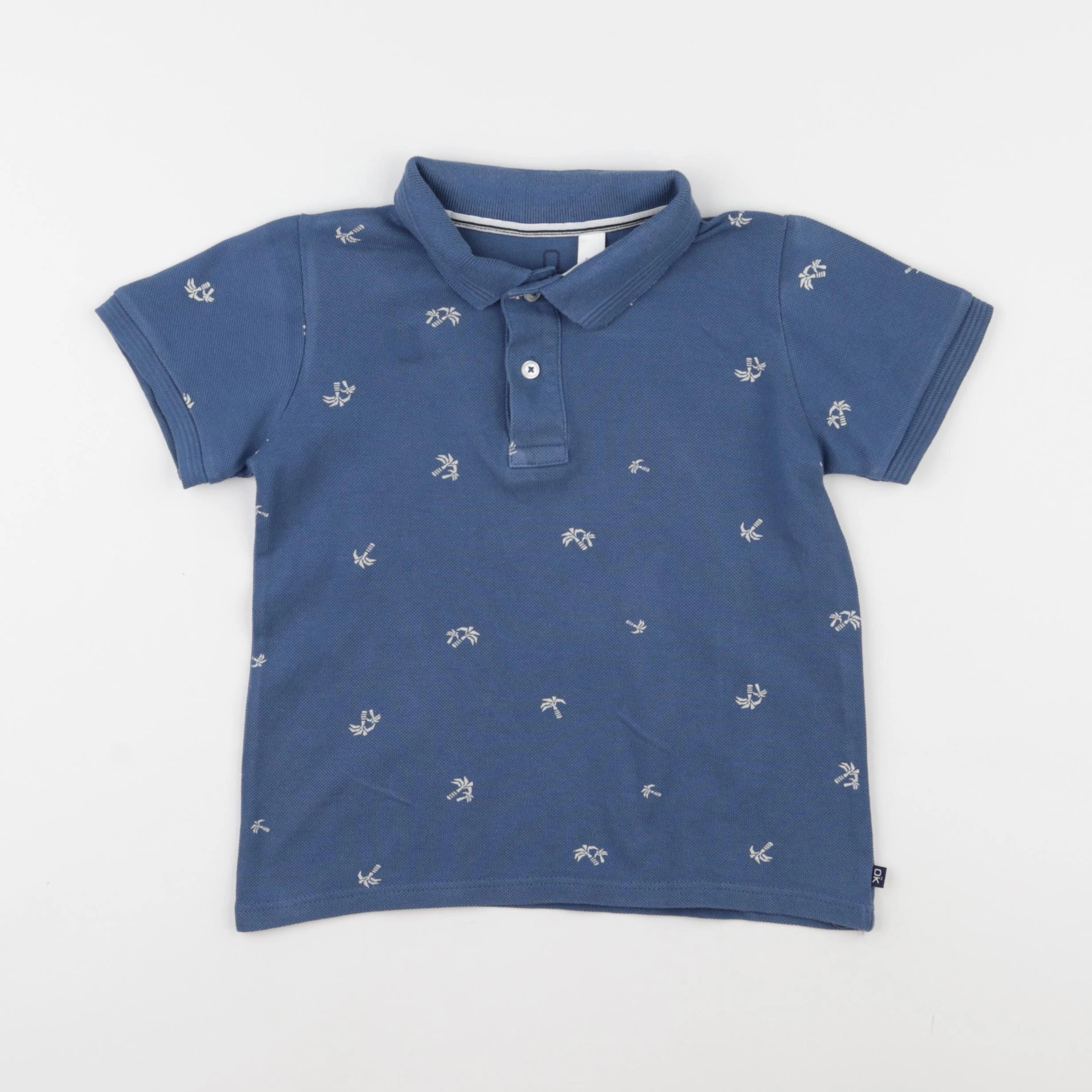 Okaidi - polo bleu - 6 ans