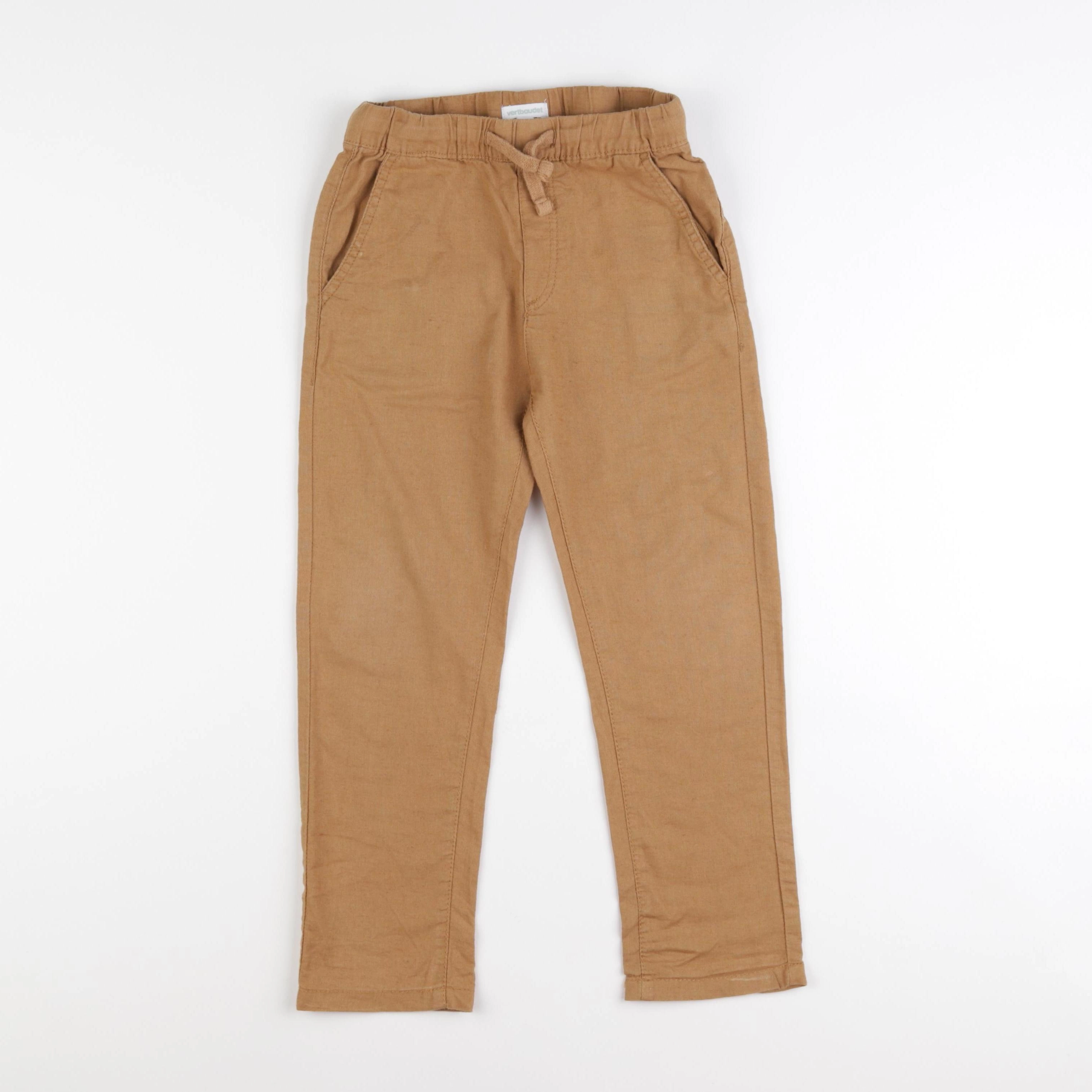 Vertbaudet - pantalon marron - 6 ans