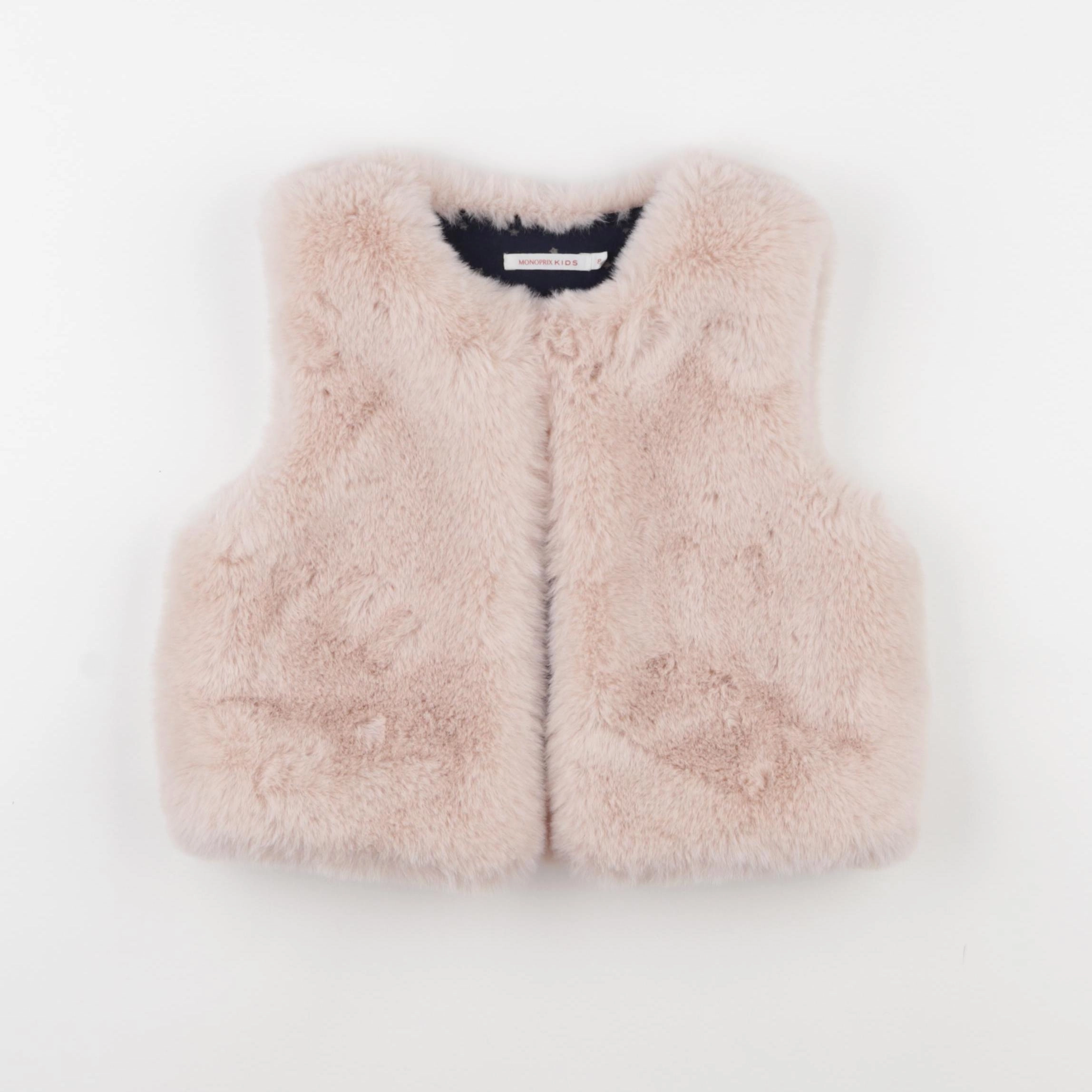 Monoprix - gilet rose - 8 ans