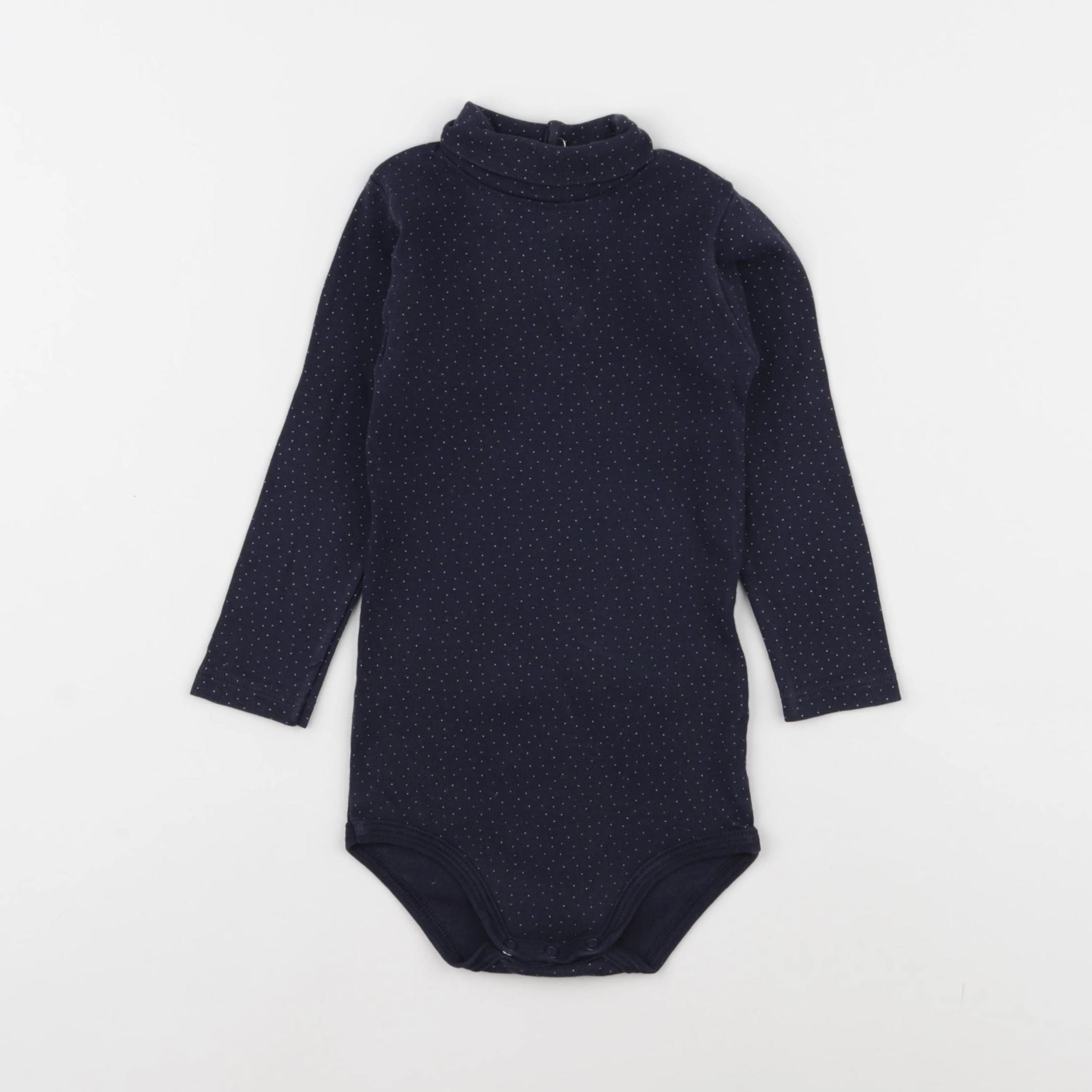 Petit Bateau - body à col bleu - 18 mois