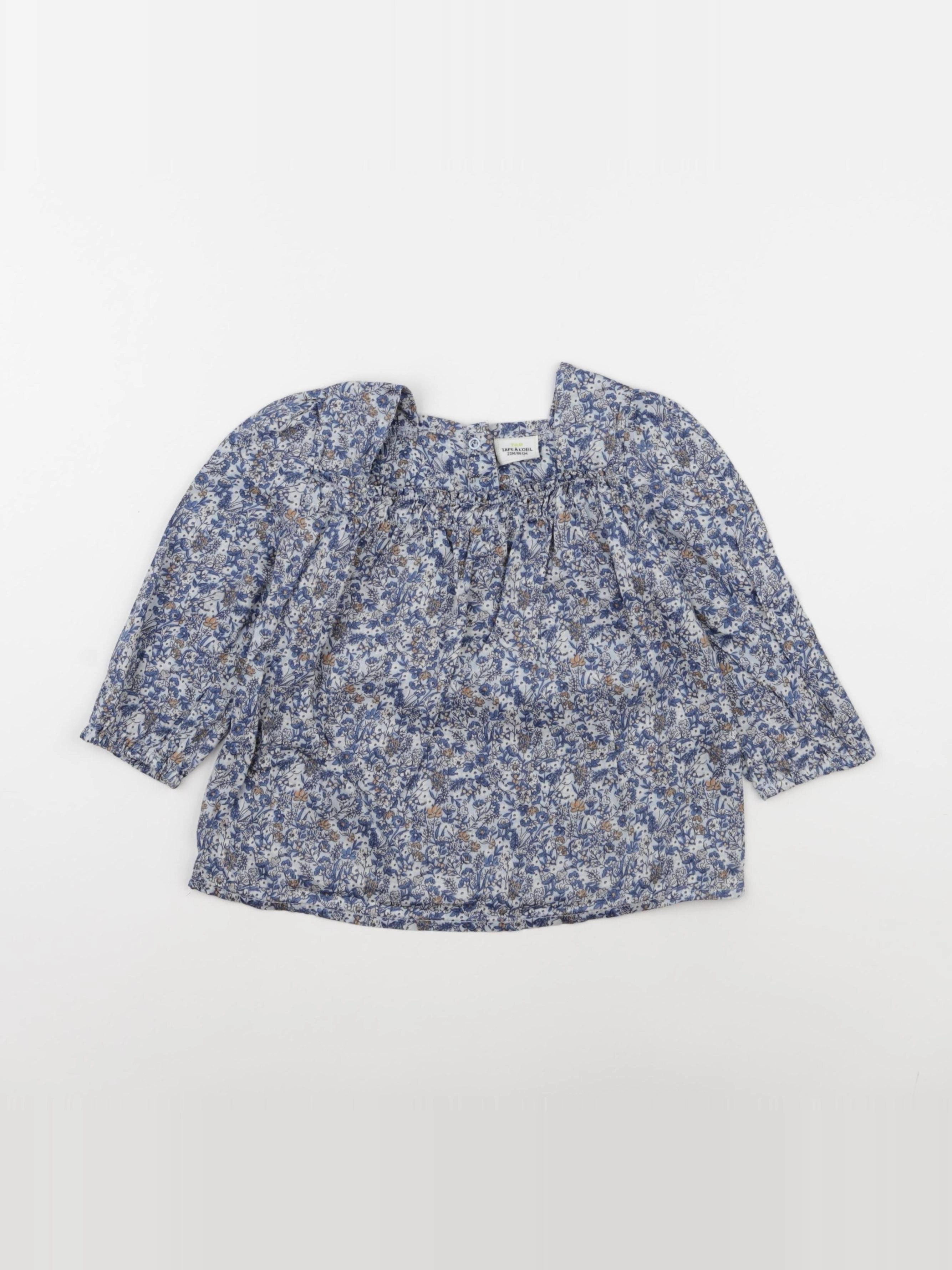 Tape à l'oeil - blouse bleu - 24 mois