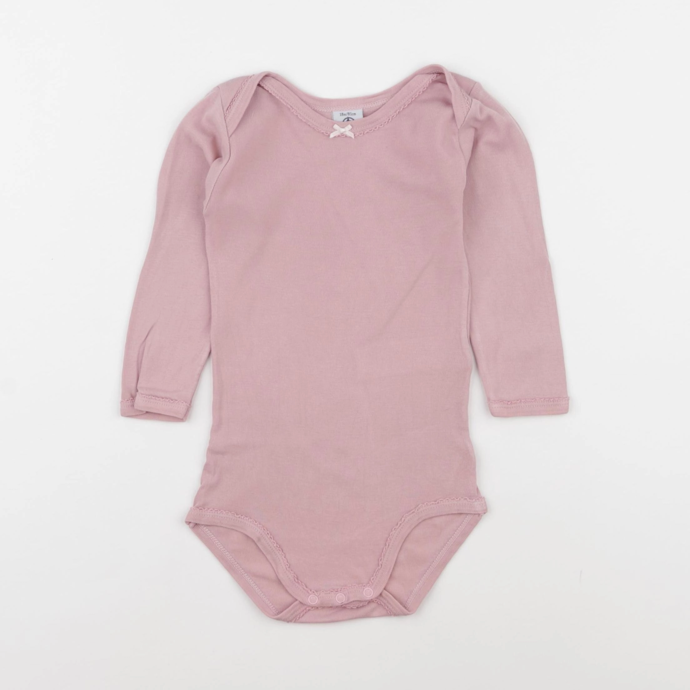 Petit Bateau - body rose - 18 mois