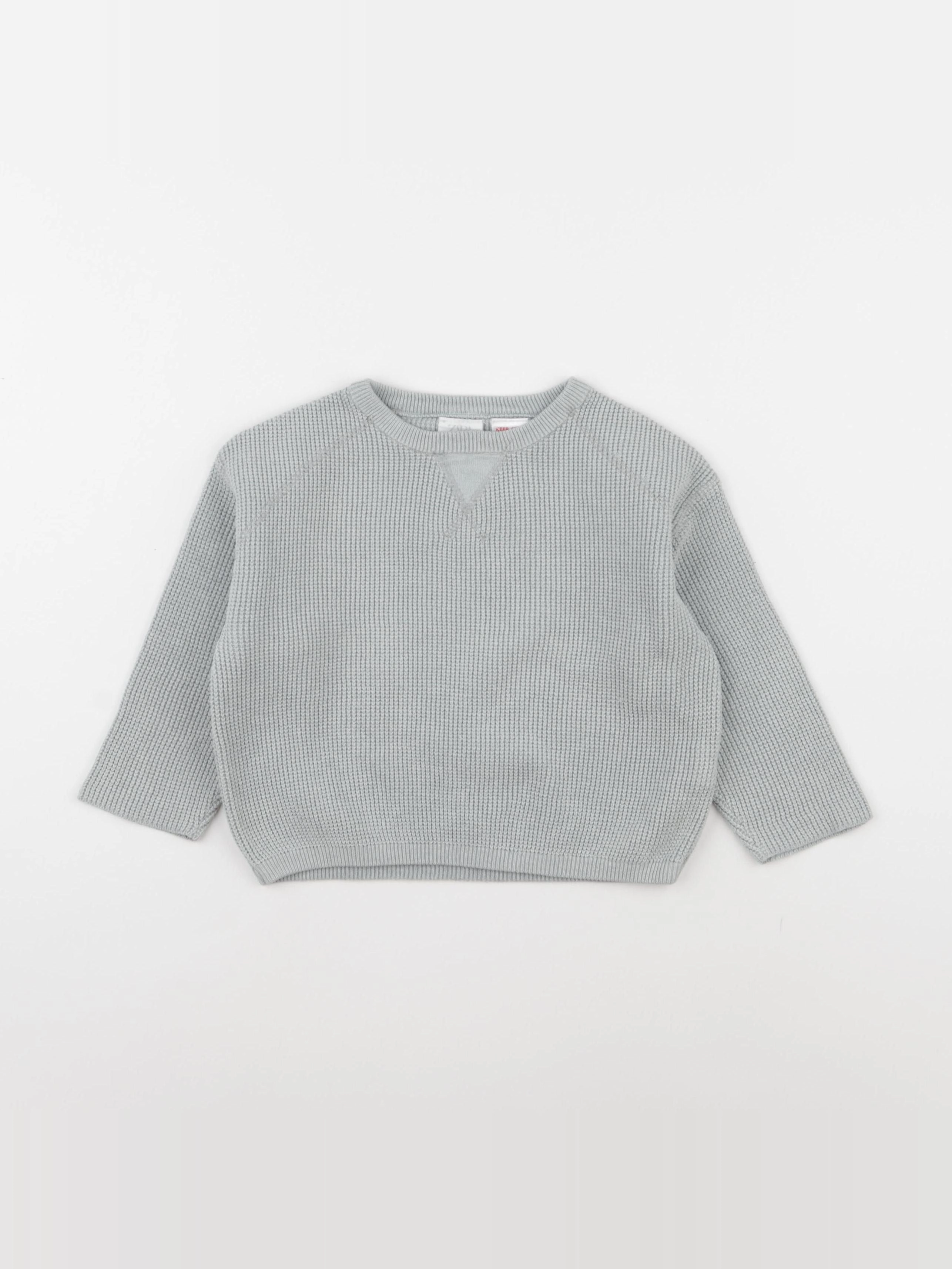 Zara - pull gris - 2/3 ans