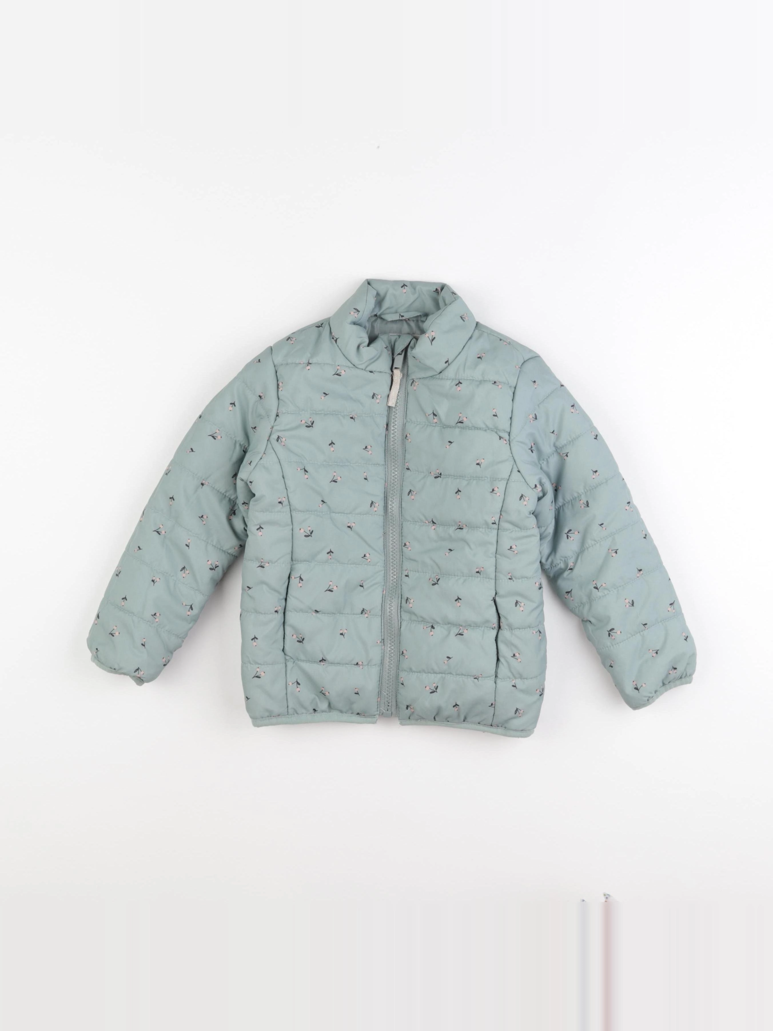Vertbaudet - doudoune vert - 4 ans