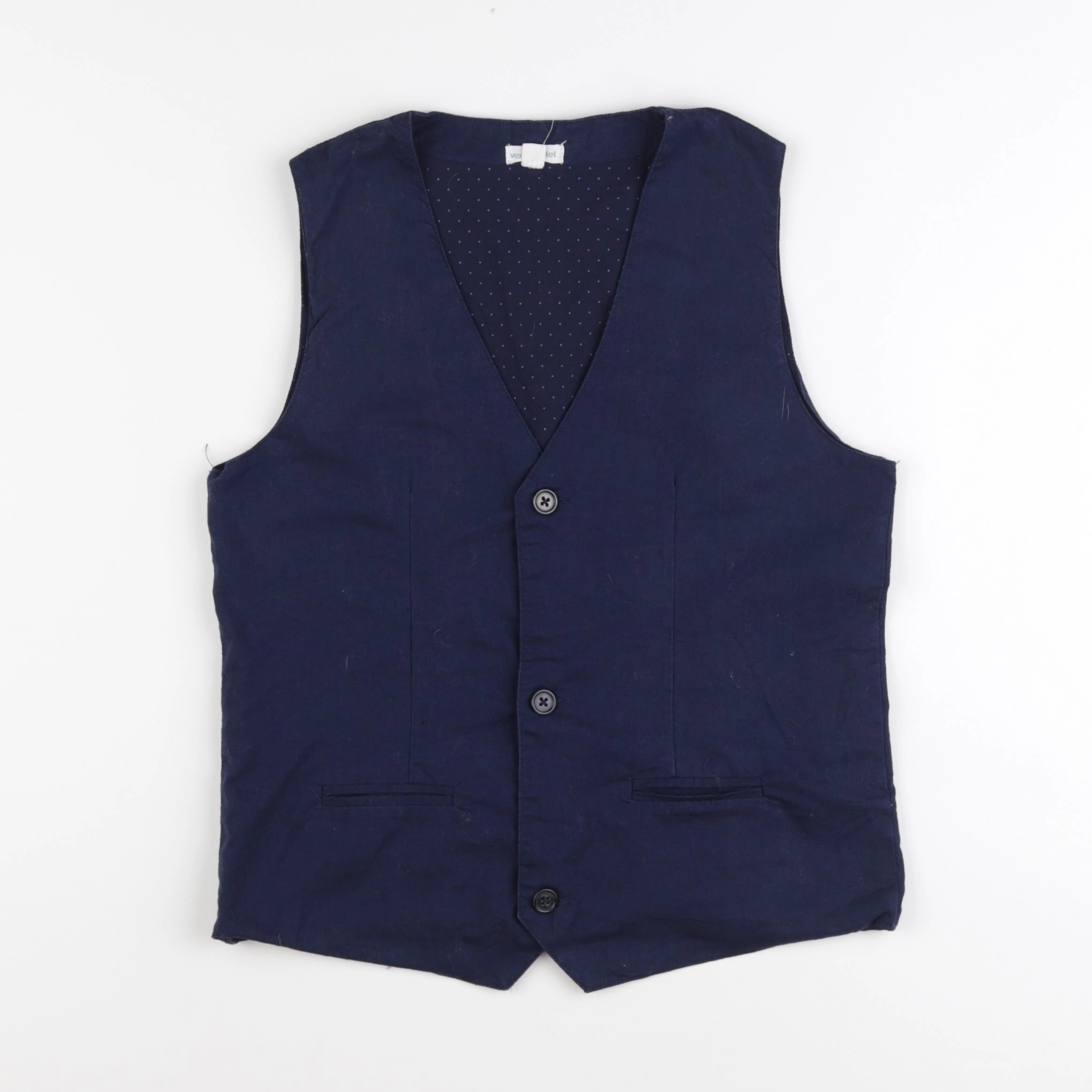 Vertbaudet - gilet bleu - 12 ans