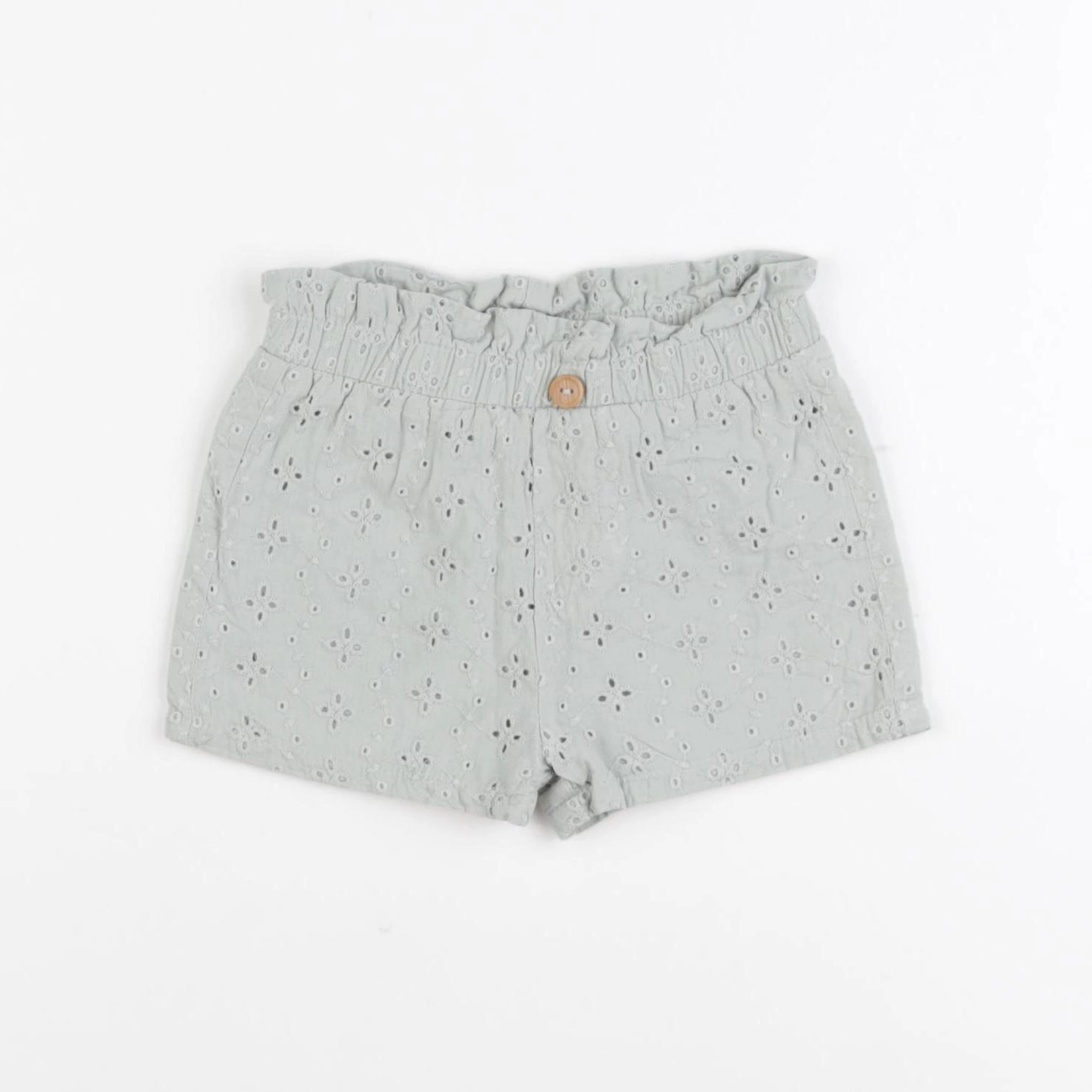 Vertbaudet - short vert - 12 mois