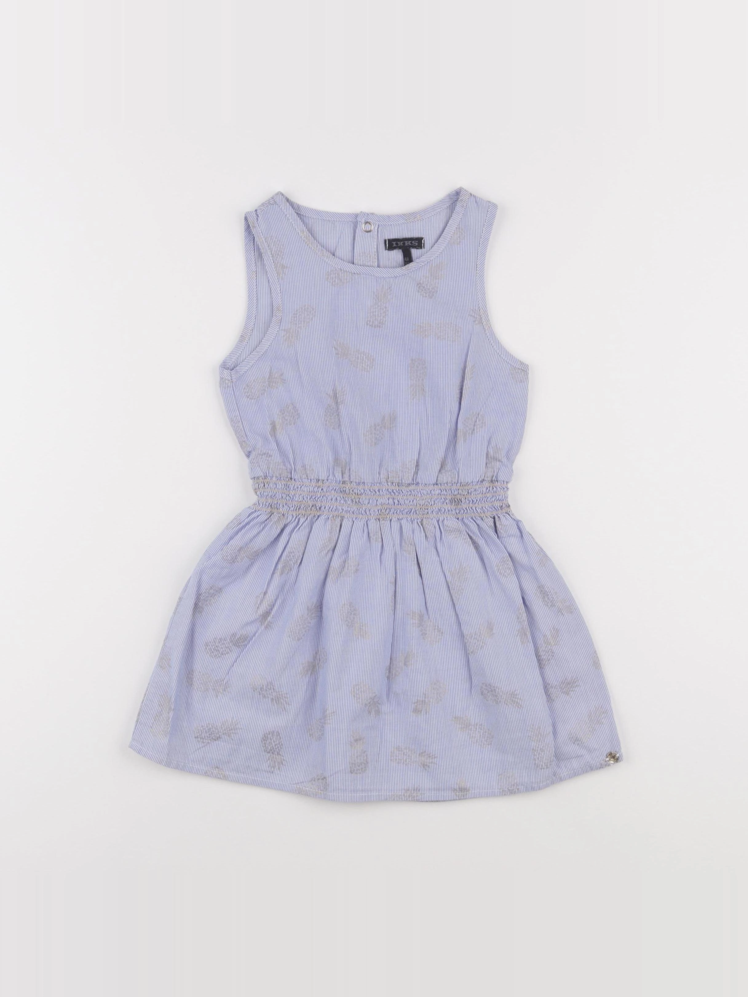 IKKS - robe bleu - 4 ans