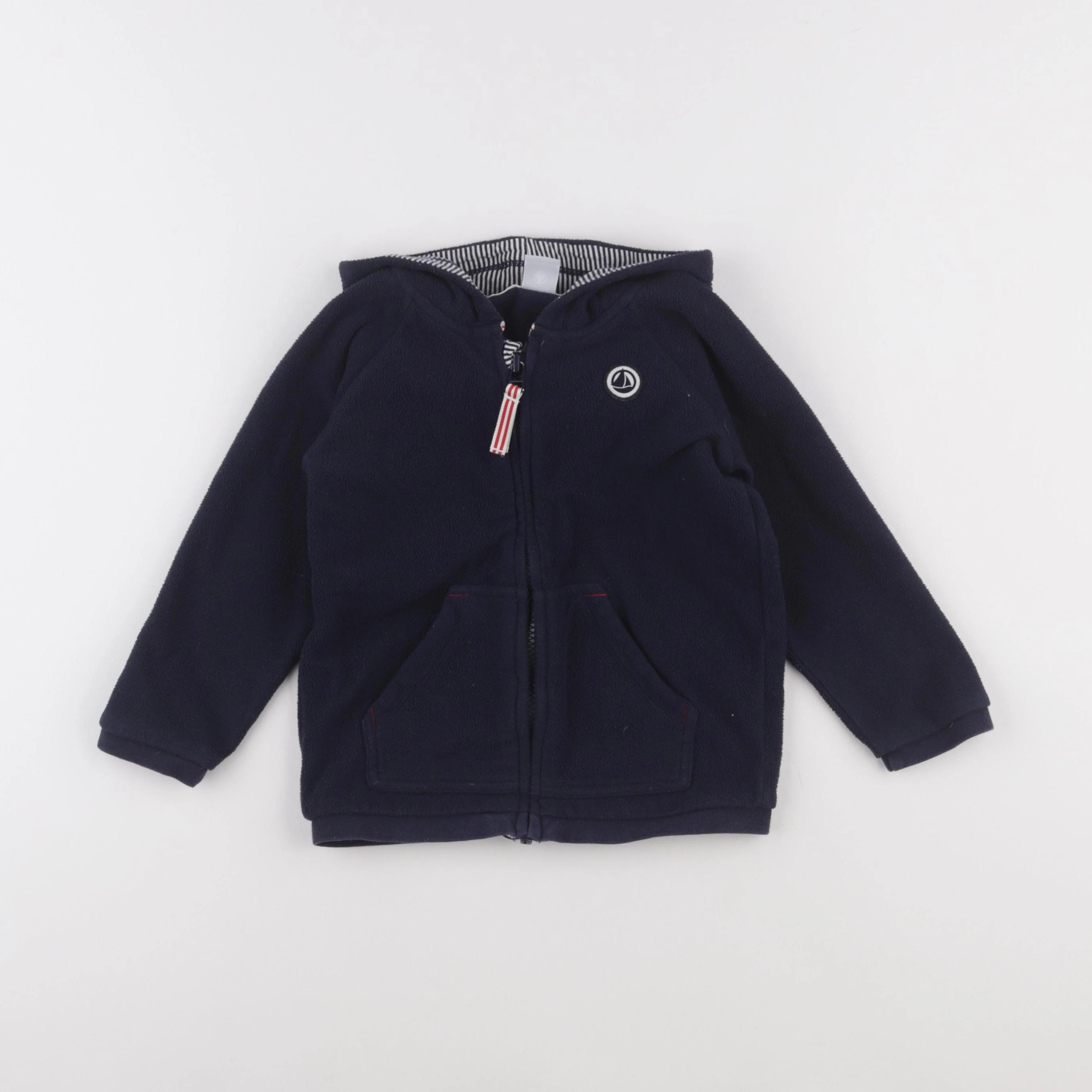 Petit Bateau - gilet bleu - 36 mois