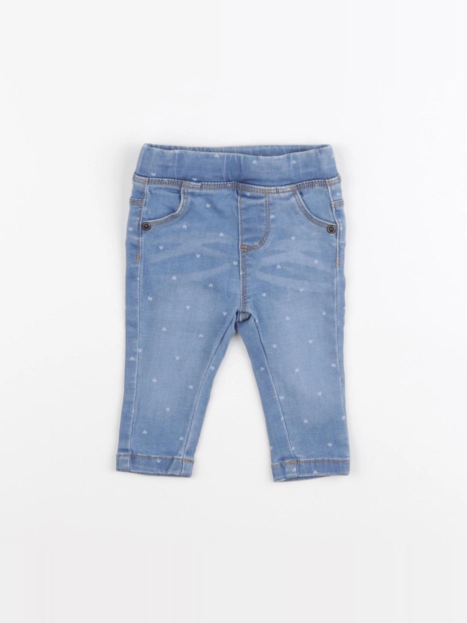 Vertbaudet - jegging bleu - 3 mois