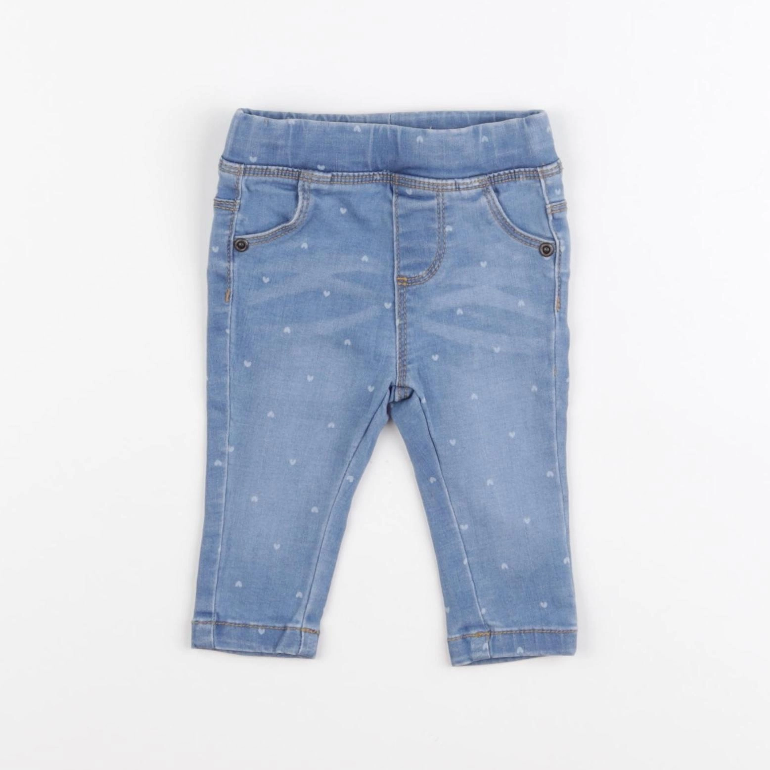 Vertbaudet - jegging bleu - 3 mois
