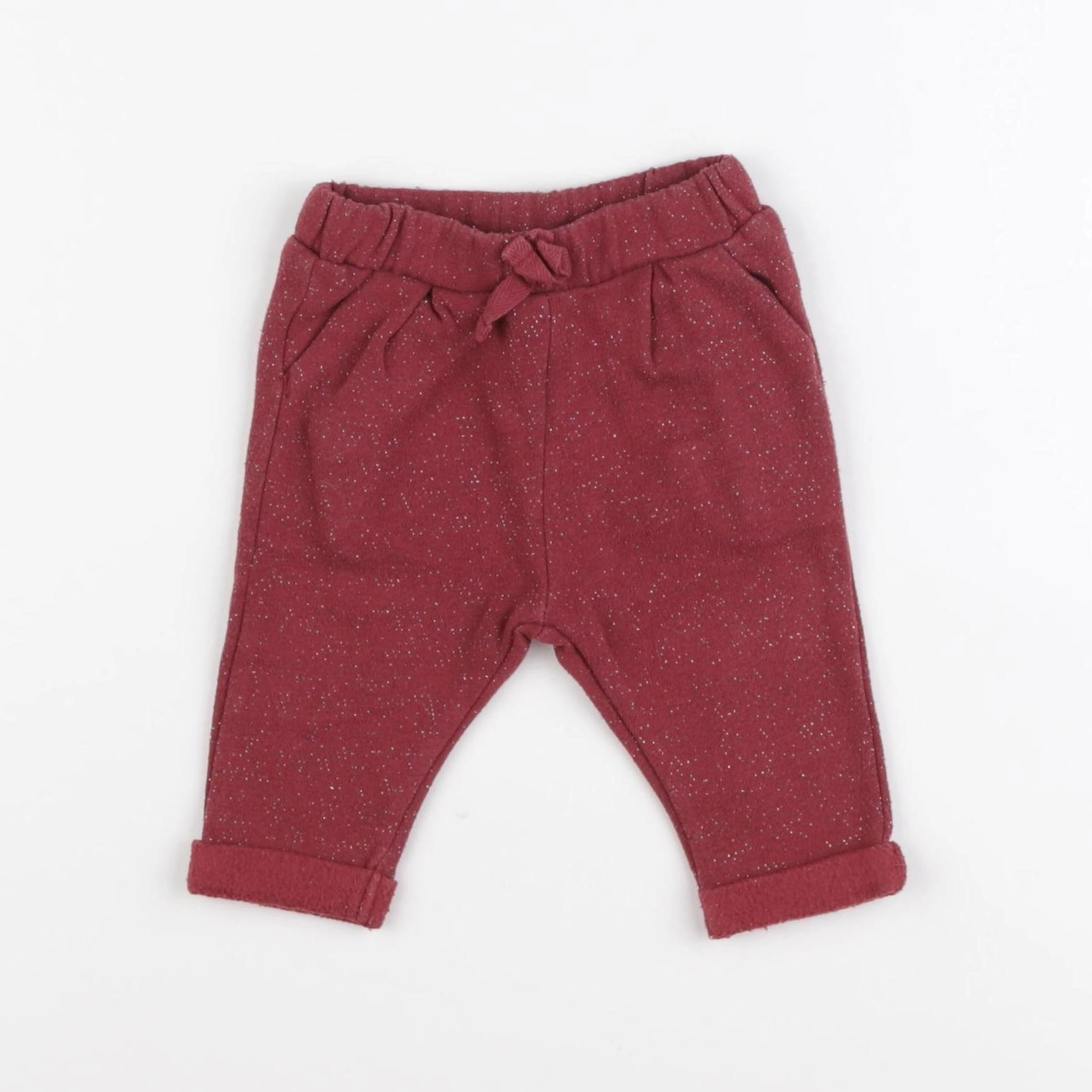 Vertbaudet - jogging rouge - 3 mois