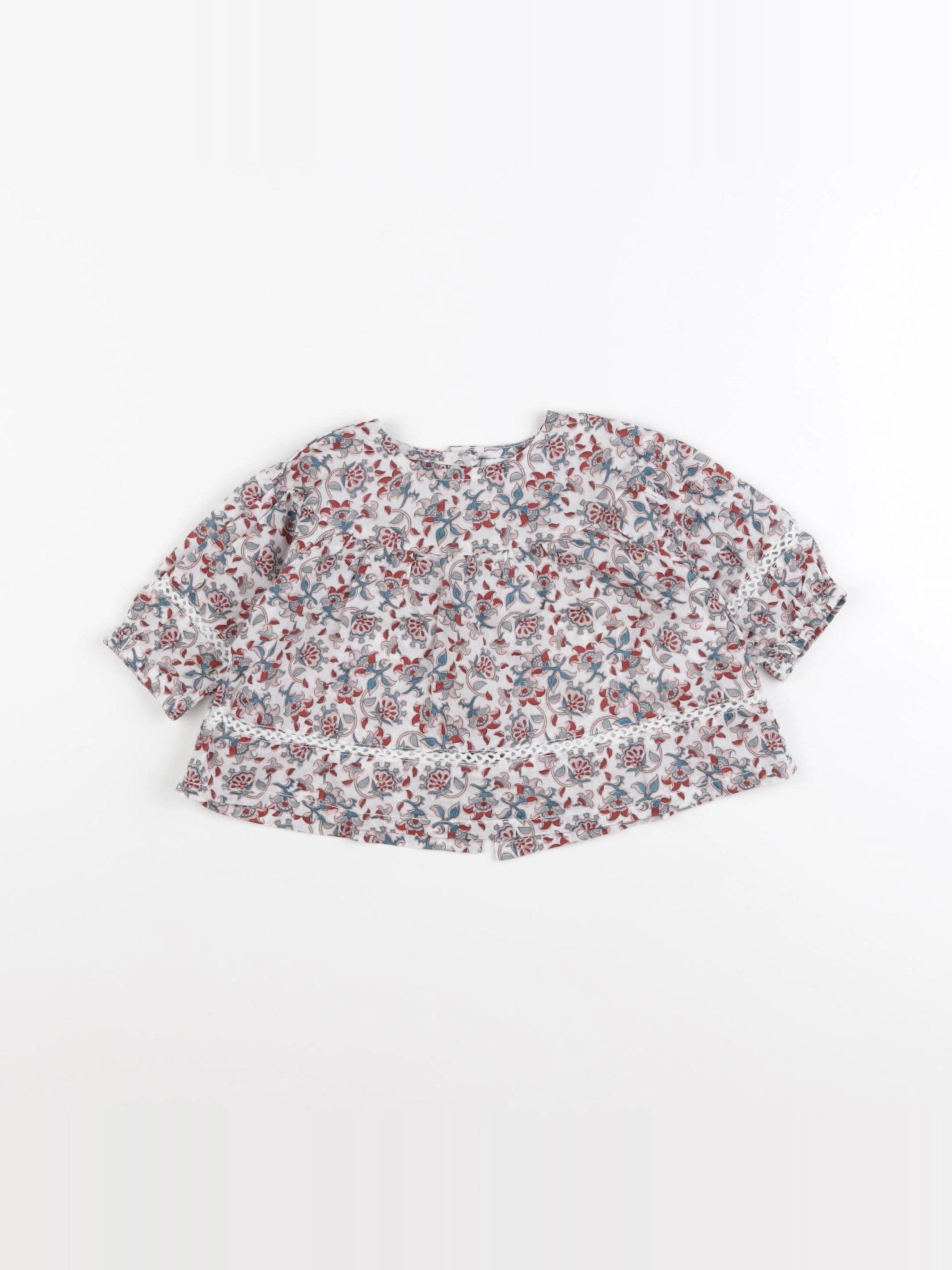 Vertbaudet - blouse multicolore - 3 mois