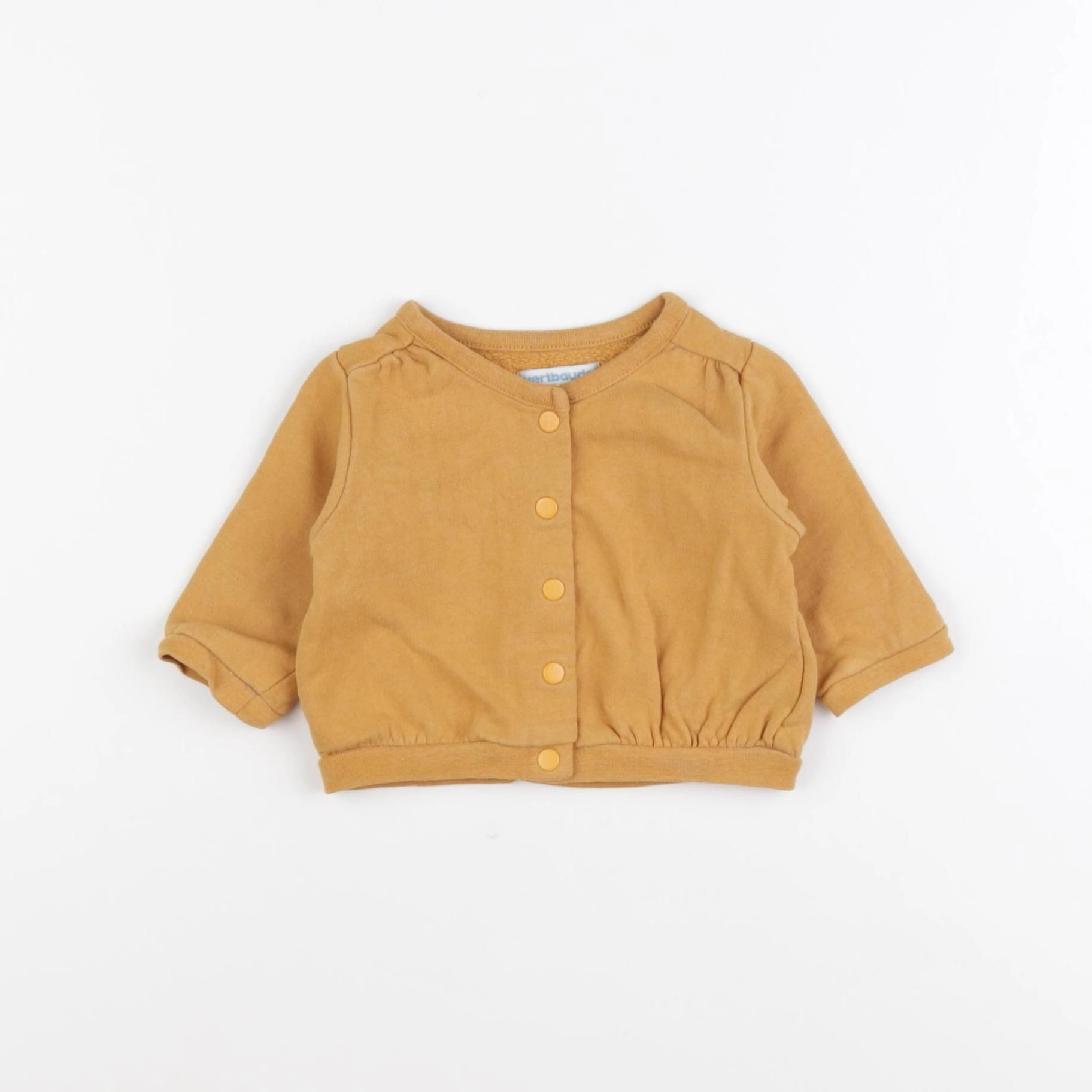 Vertbaudet - sweat jaune - 3 mois
