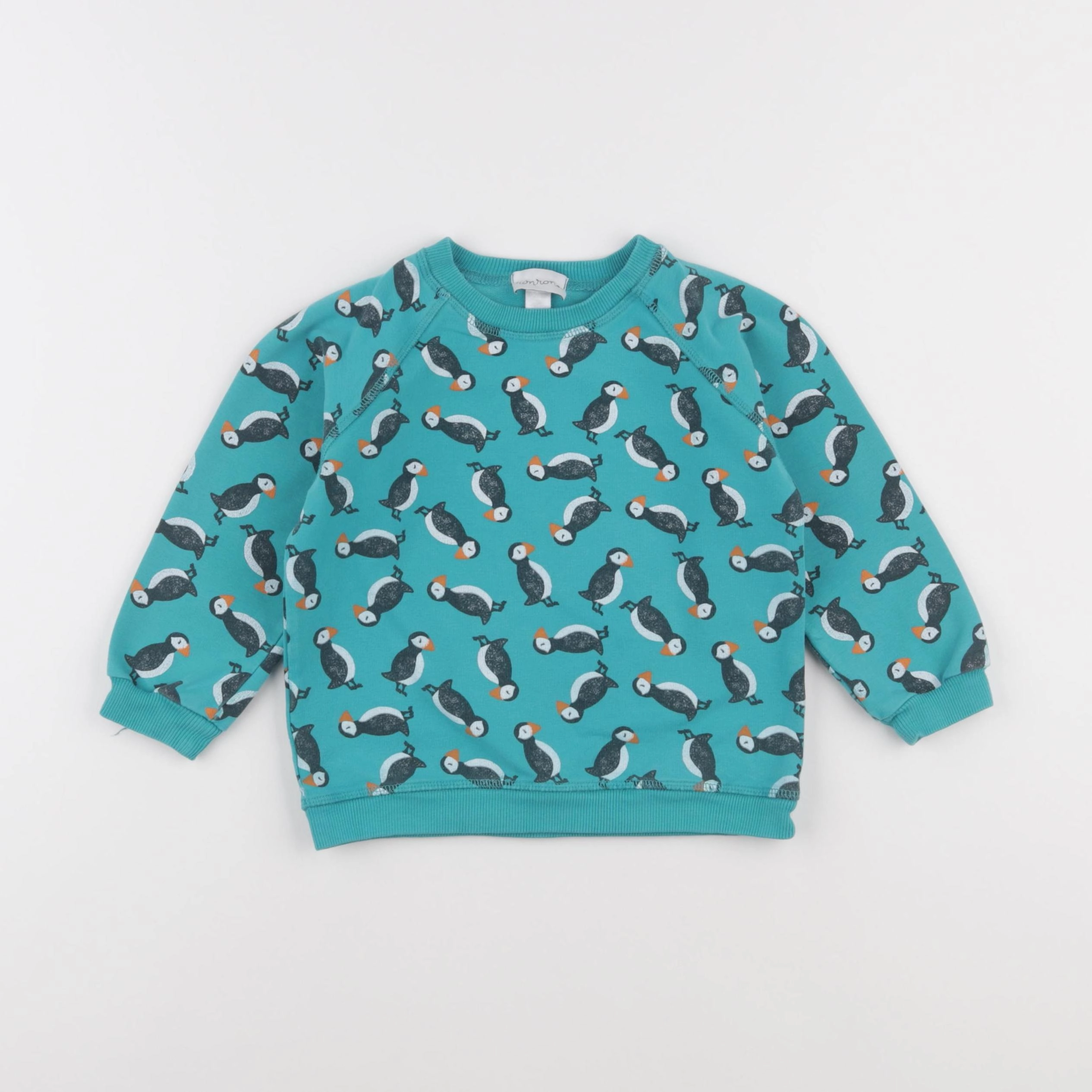 Ronron - sweat bleu - 3 ans