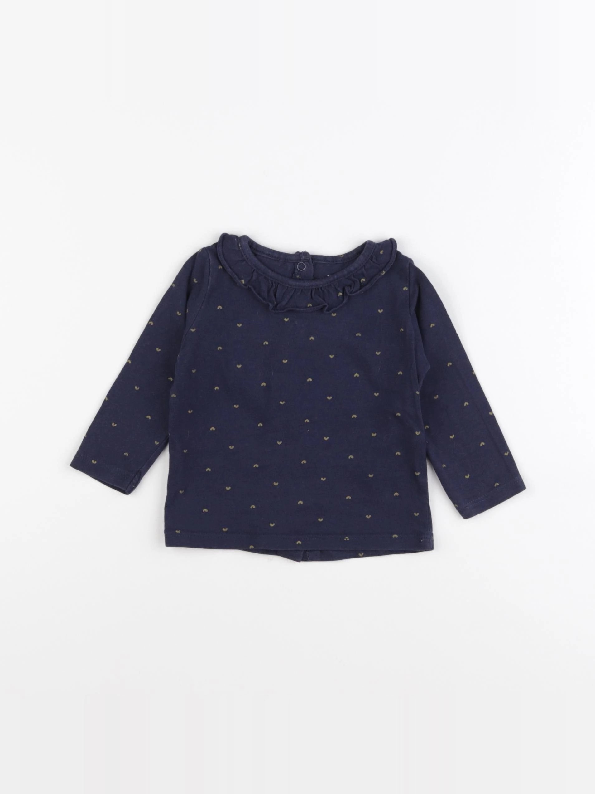 Vertbaudet - tee-shirt bleu - 9 mois