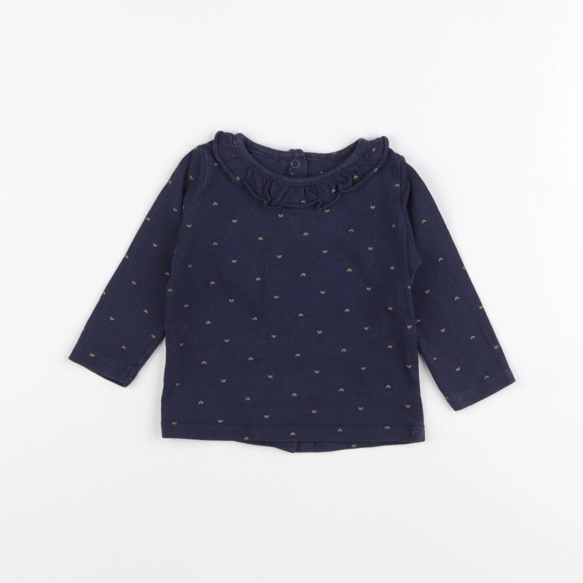 Vertbaudet - tee-shirt bleu - 9 mois