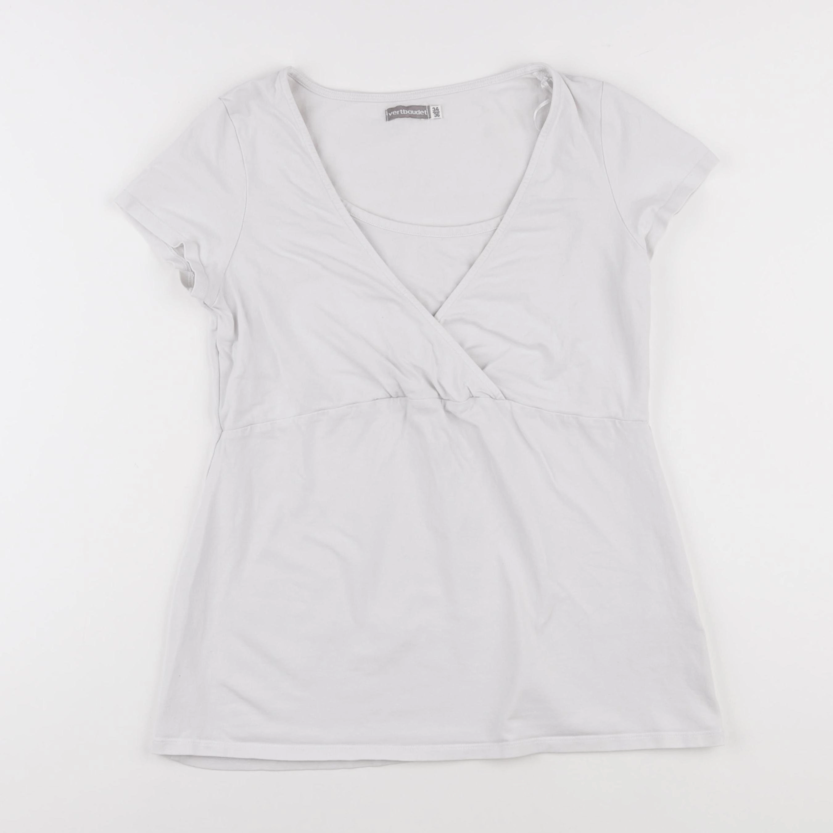 Vertbaudet - tee-shirt grossesse blanc - 34 à 36