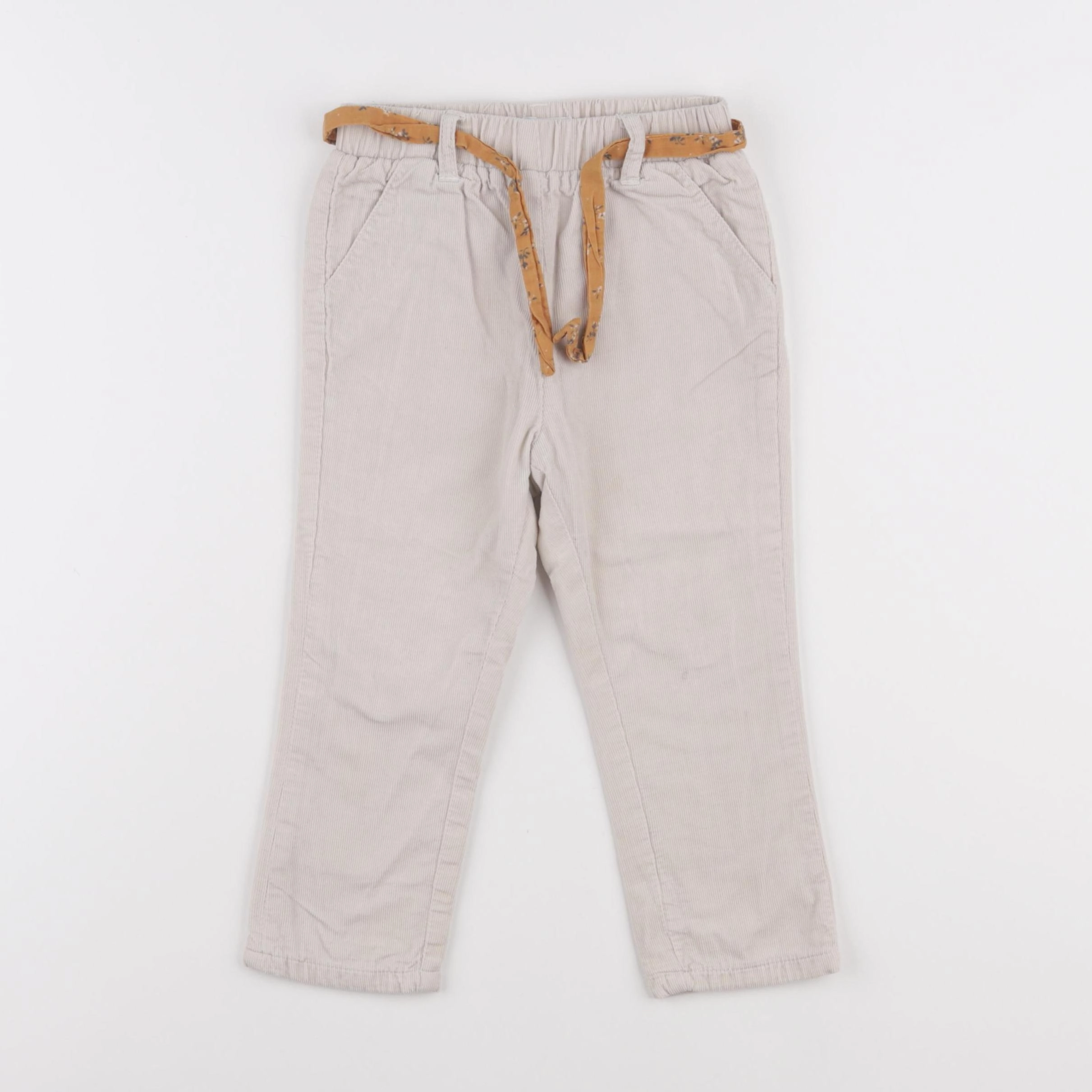 Vertbaudet - pantalon beige - 24 mois