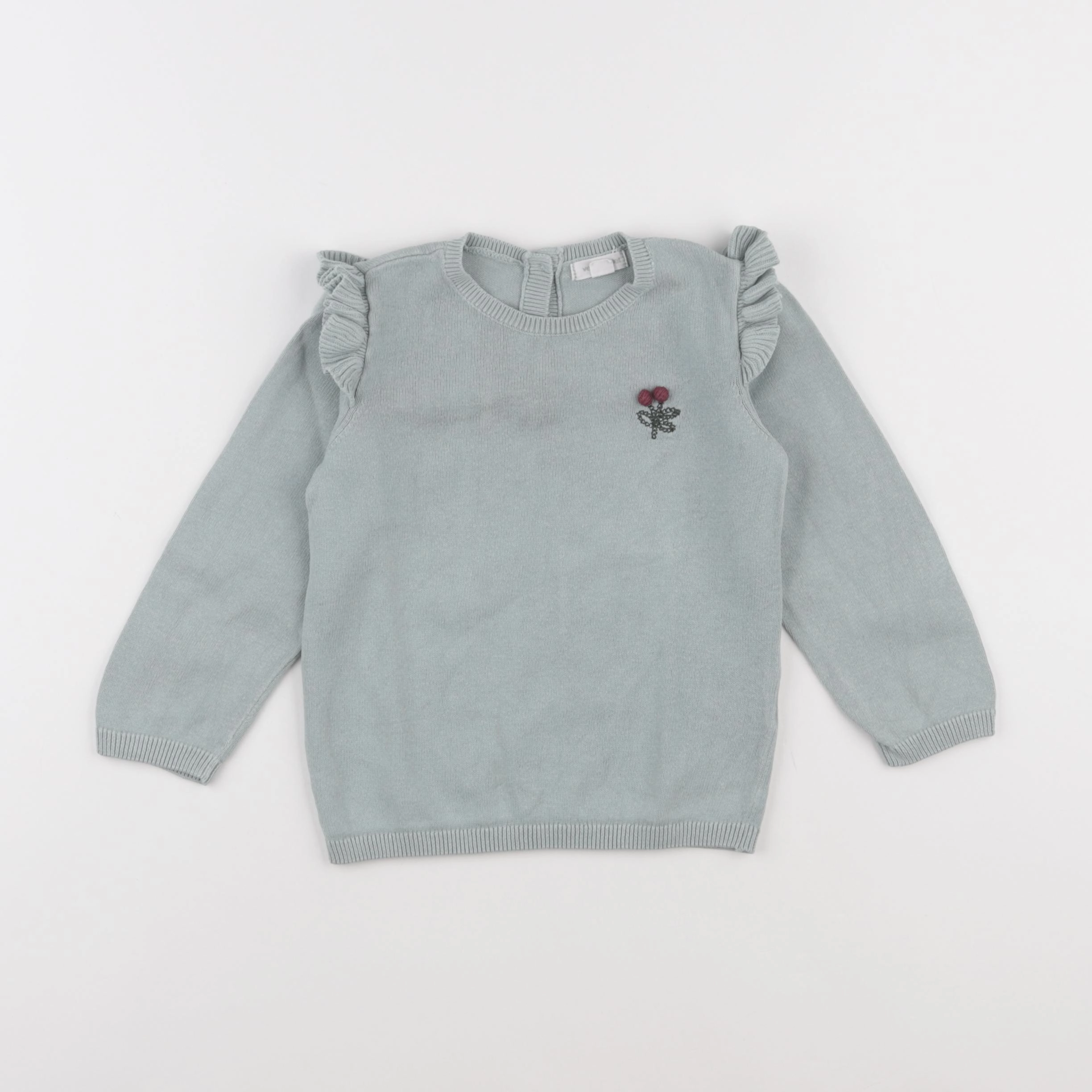 Vertbaudet - sweat vert - 2 ans
