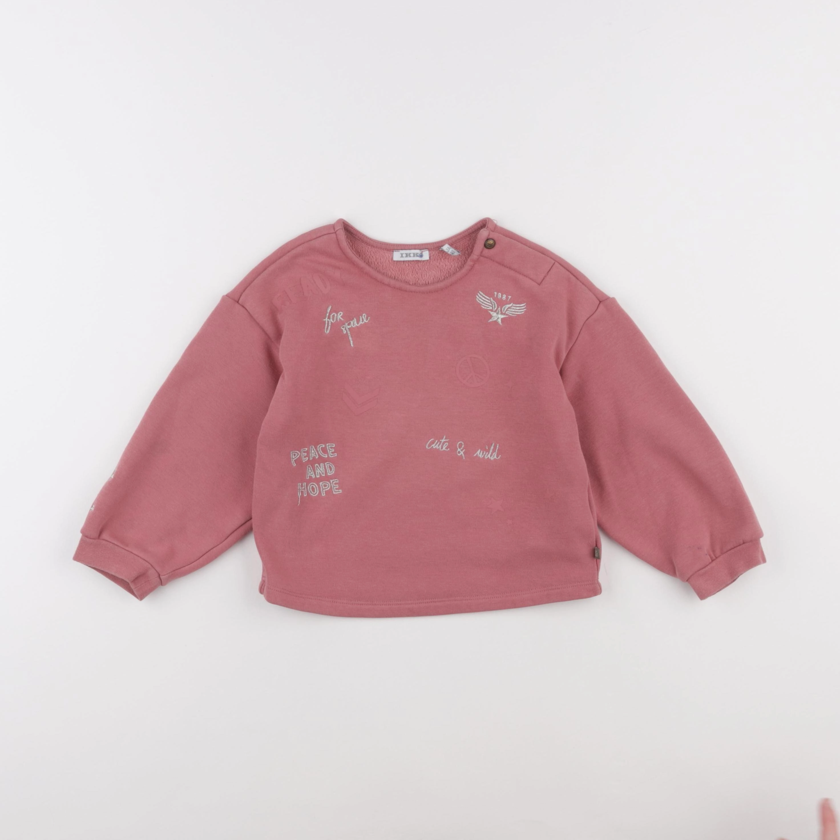 IKKS - sweat rose - 3 ans