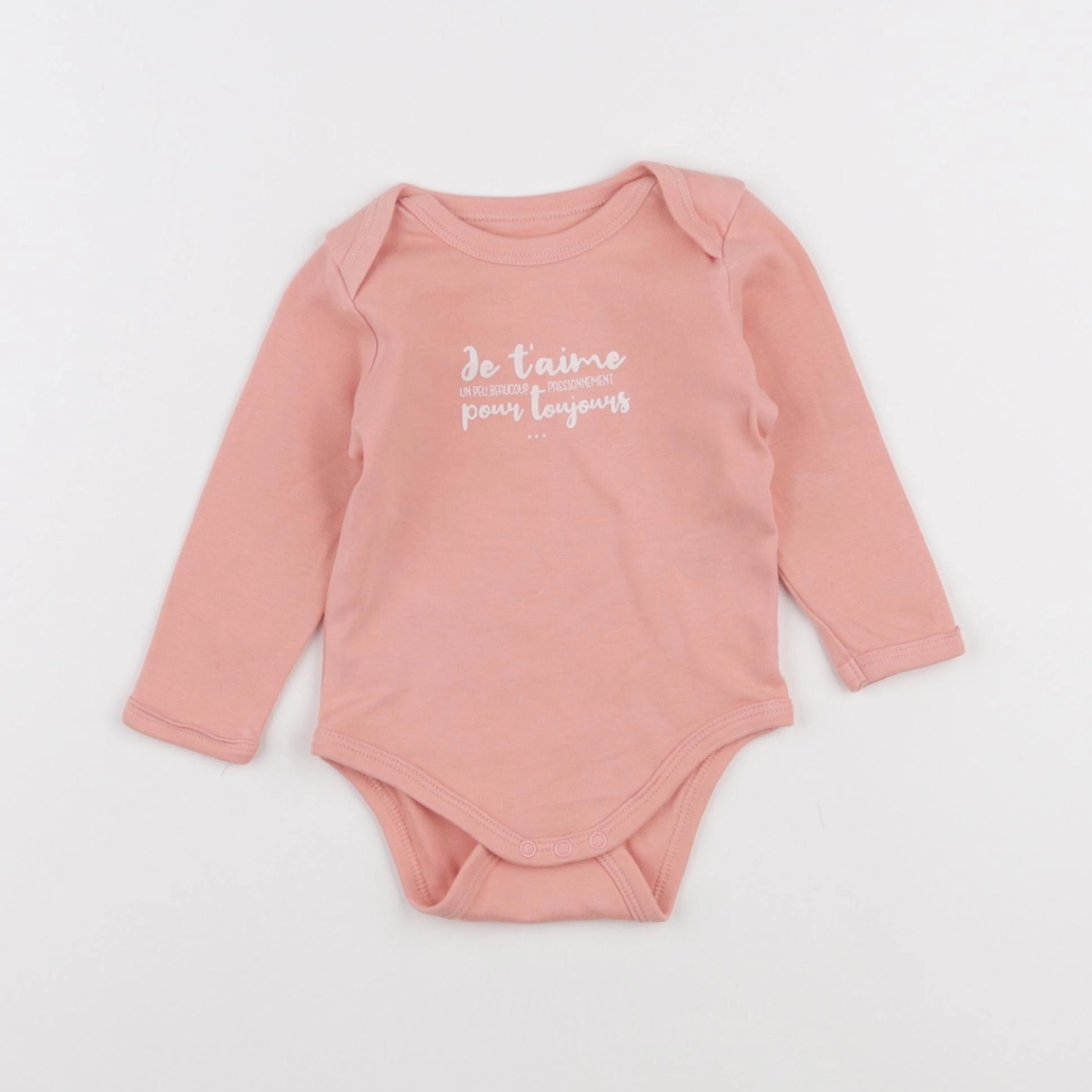 Vertbaudet - body rose - 6 mois