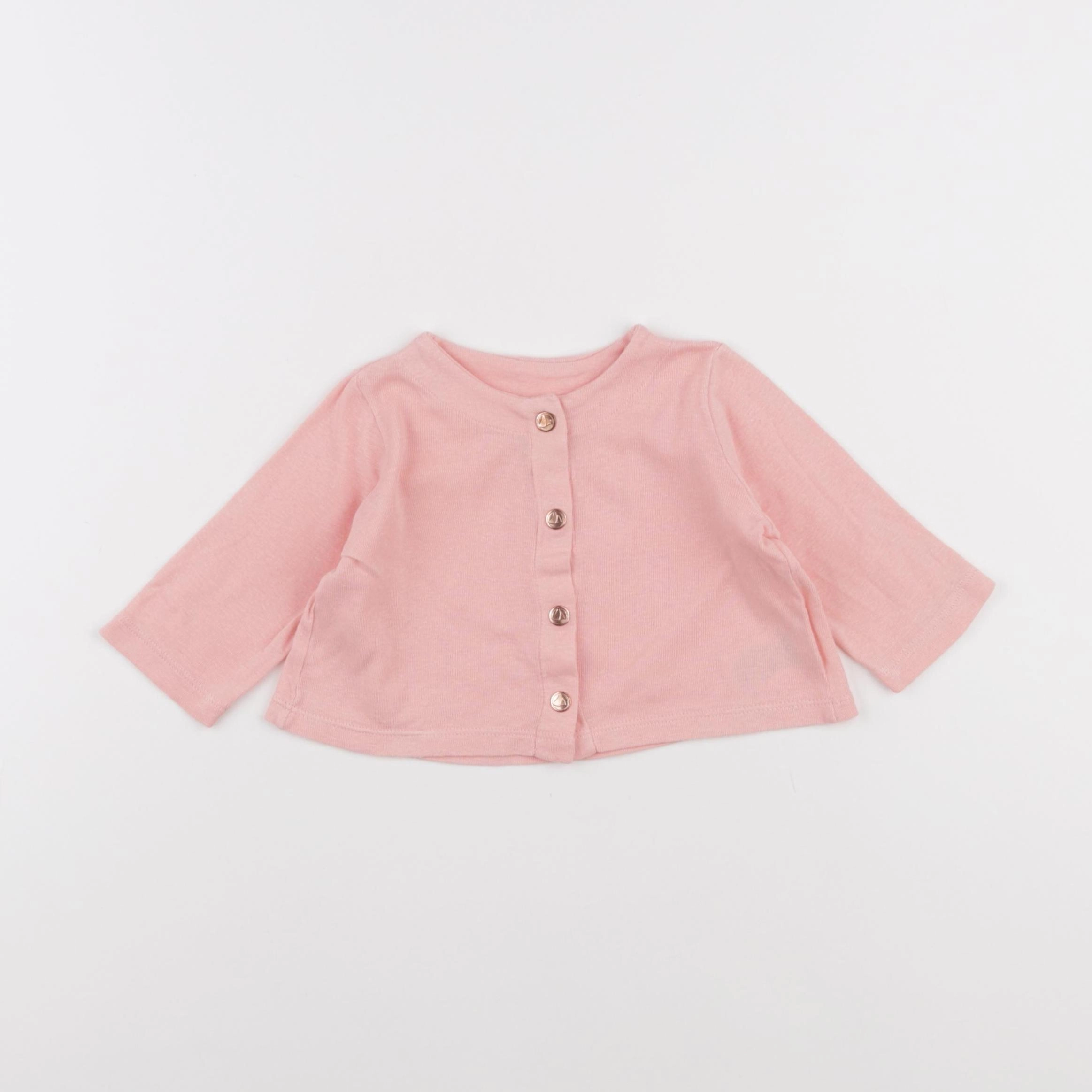 Petit Bateau - tee-shirt rose - 3 mois