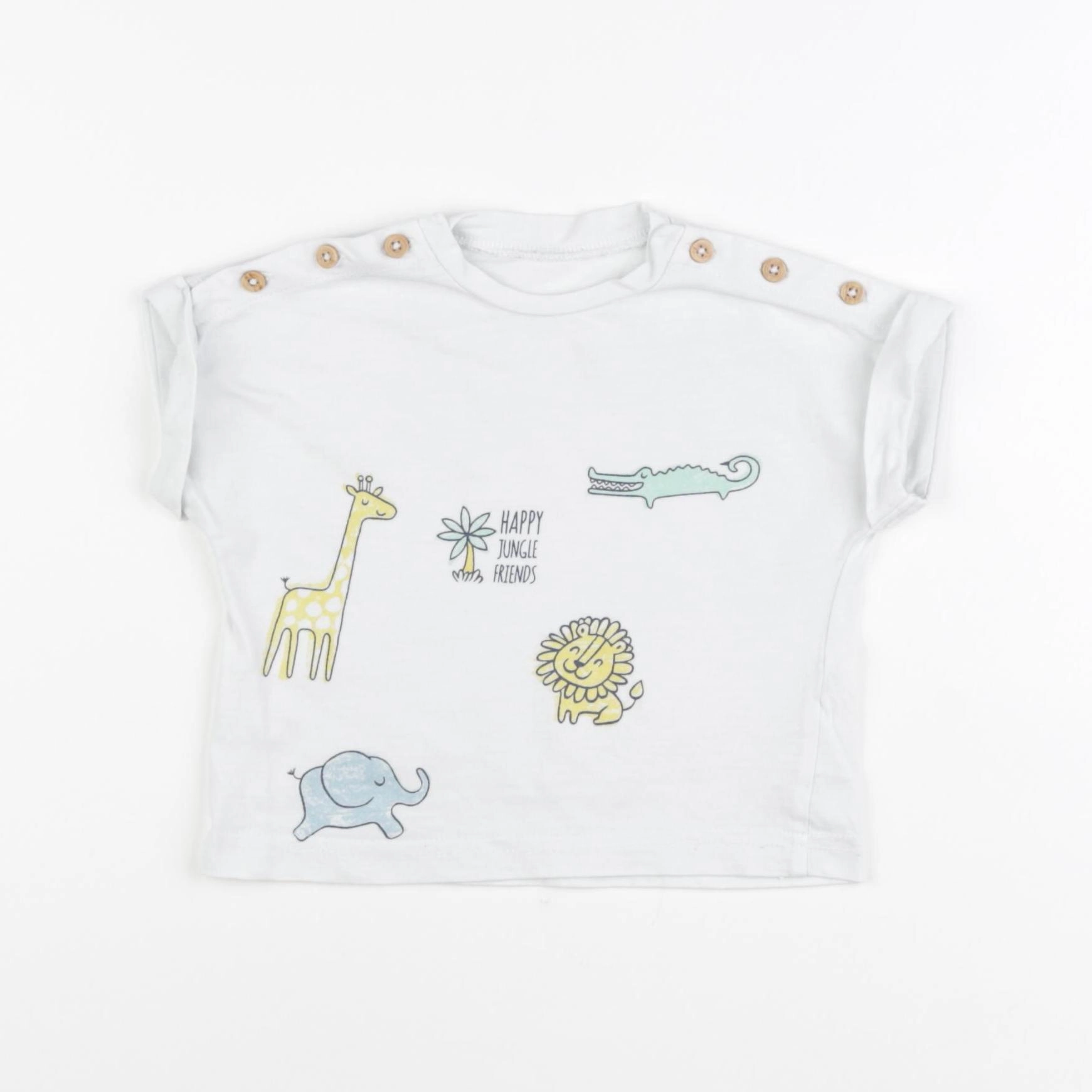 Vertbaudet - tee-shirt blanc - 18 mois