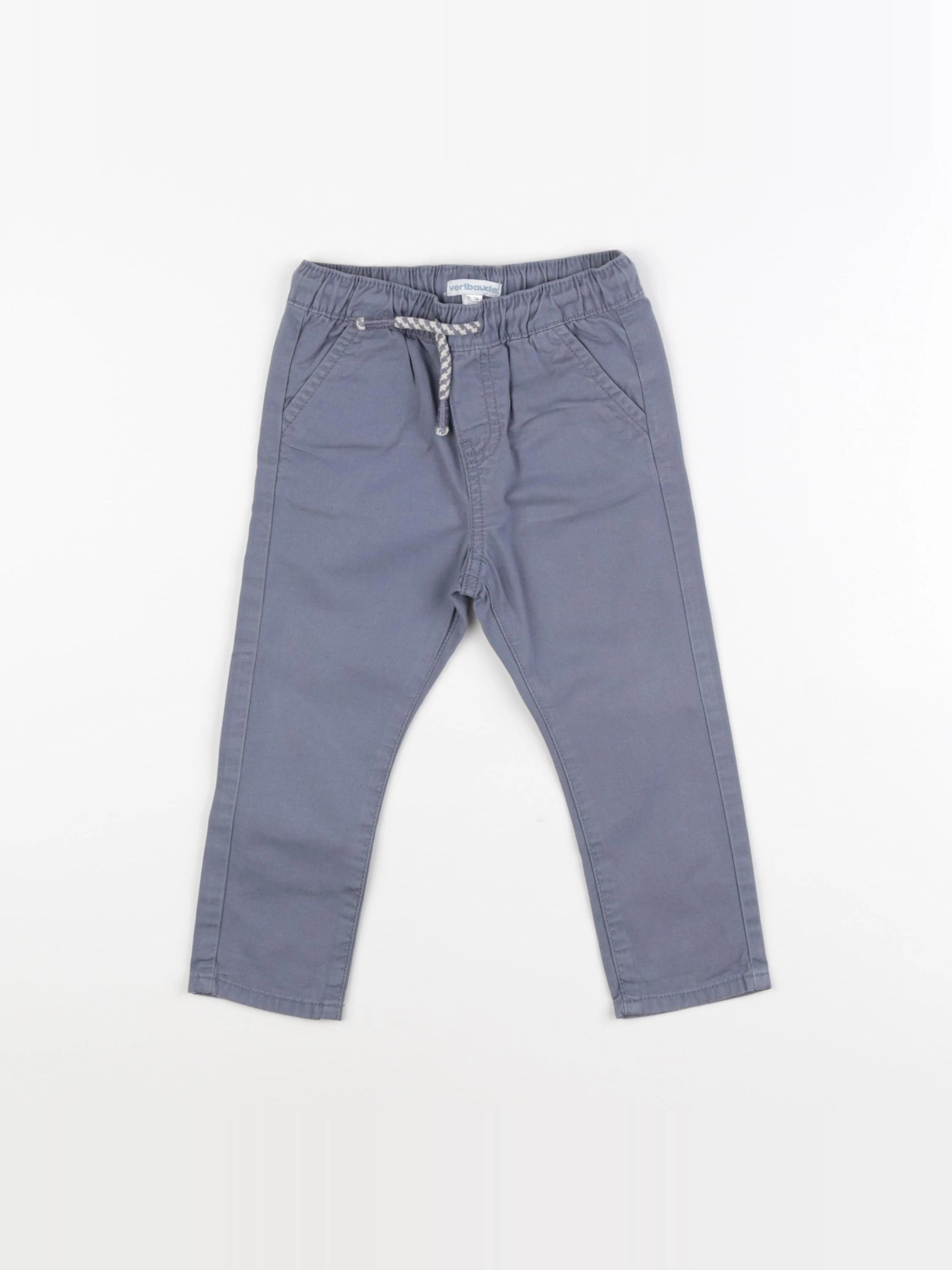 Vertbaudet - pantalon bleu - 18 mois