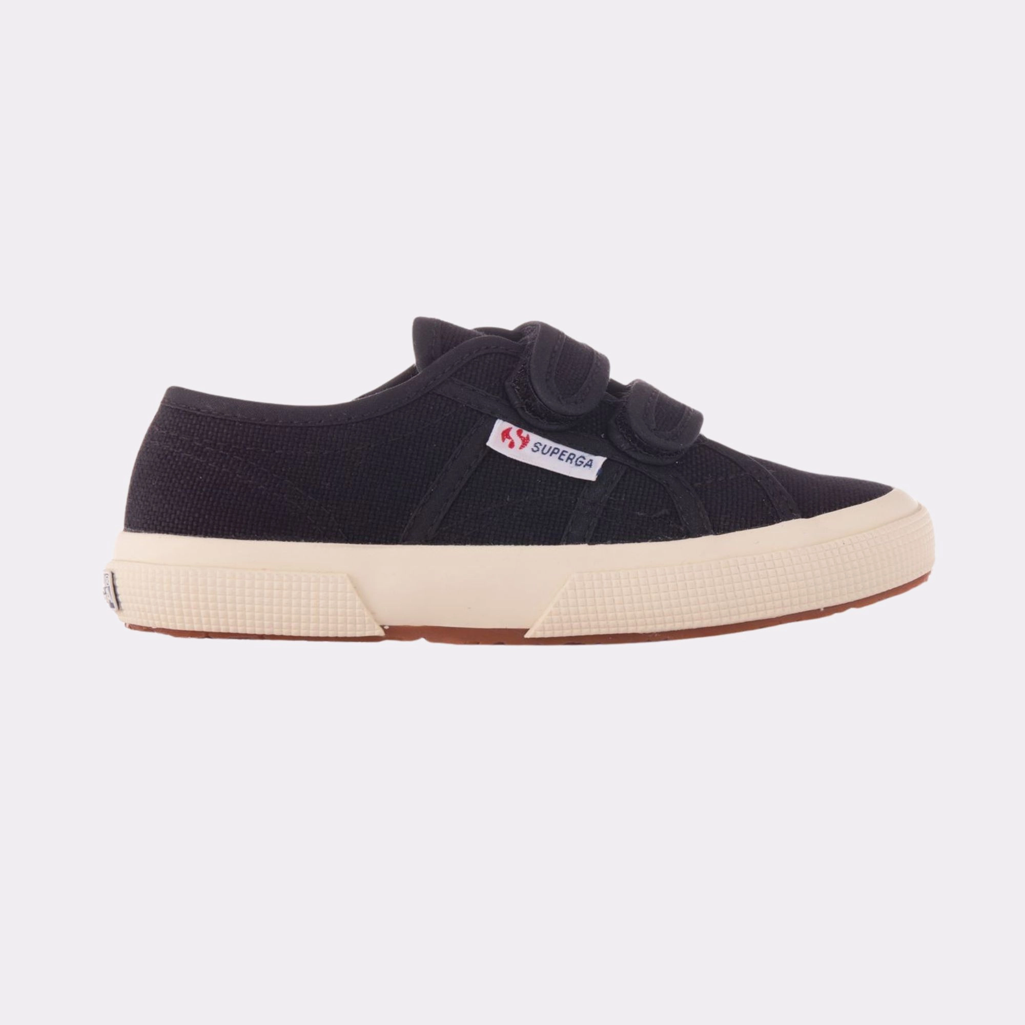 Superga - tennis à scratch noir - pointure 33