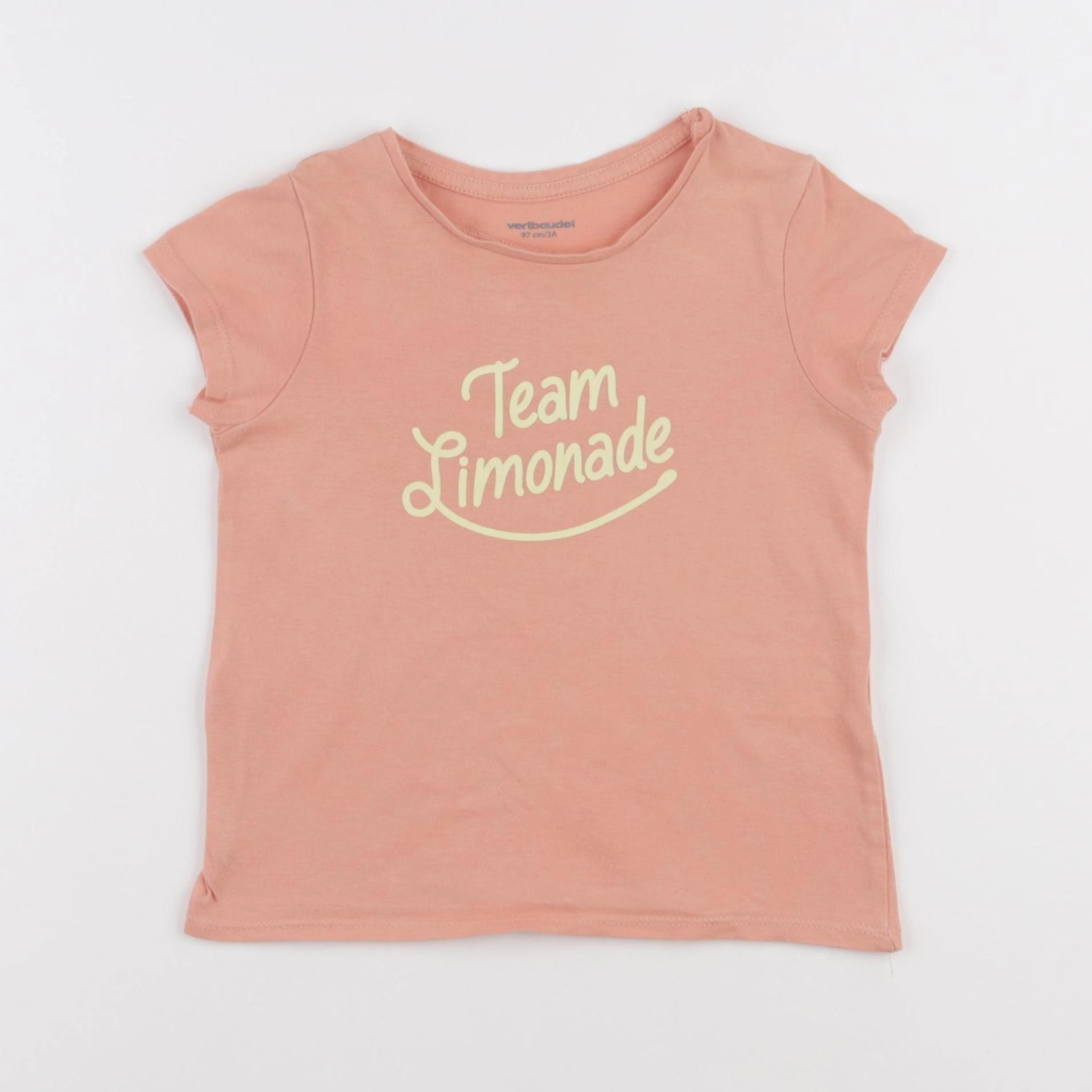 Vertbaudet - tee-shirt rose - 3 ans