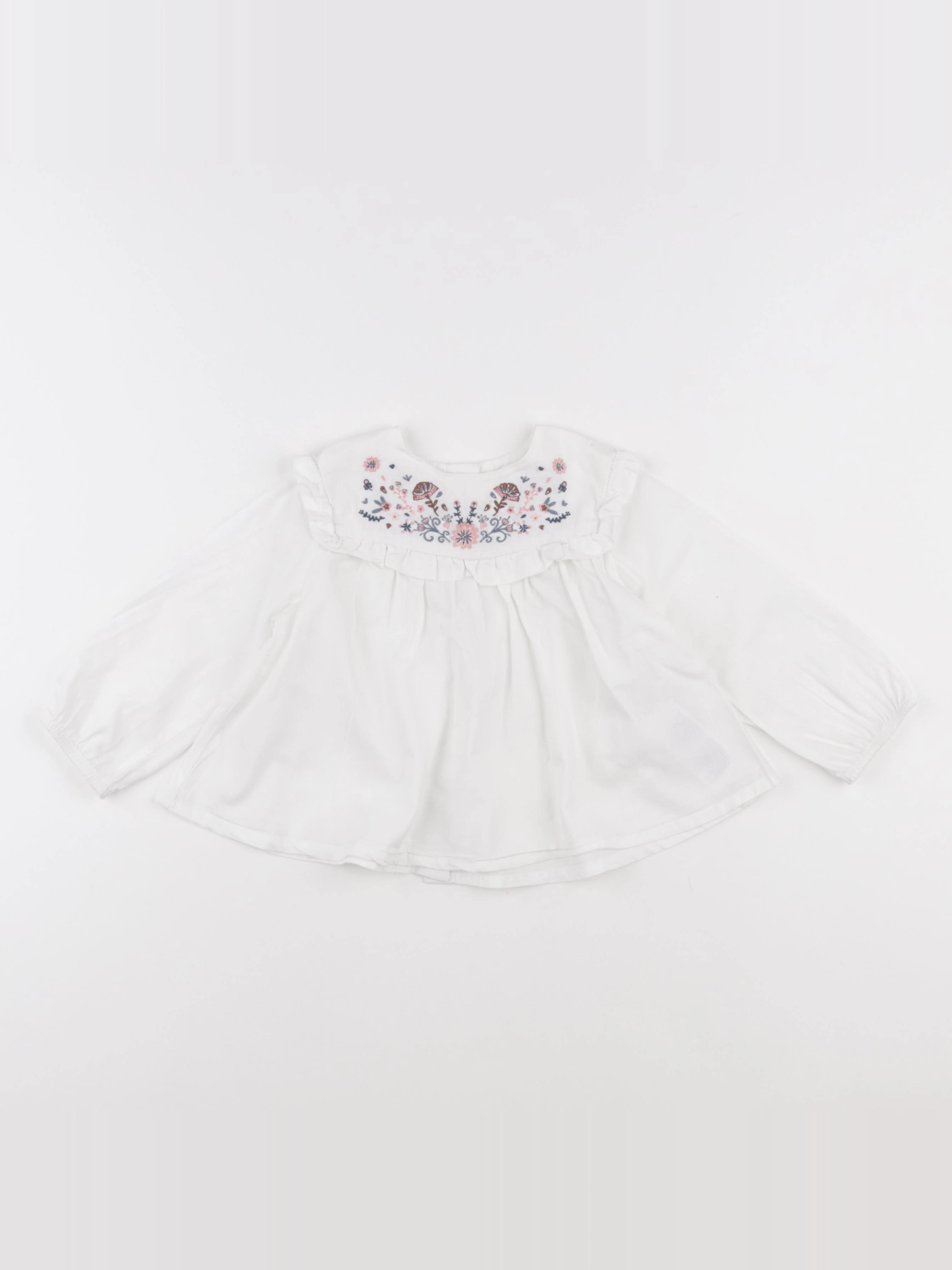 Vertbaudet - blouse blanc - 18 mois