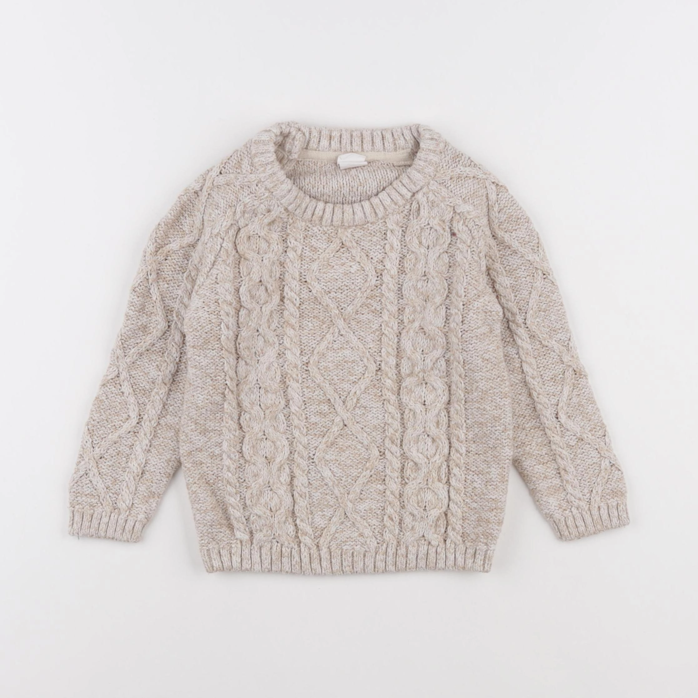H&M - pull beige - 1 an à 2 ans