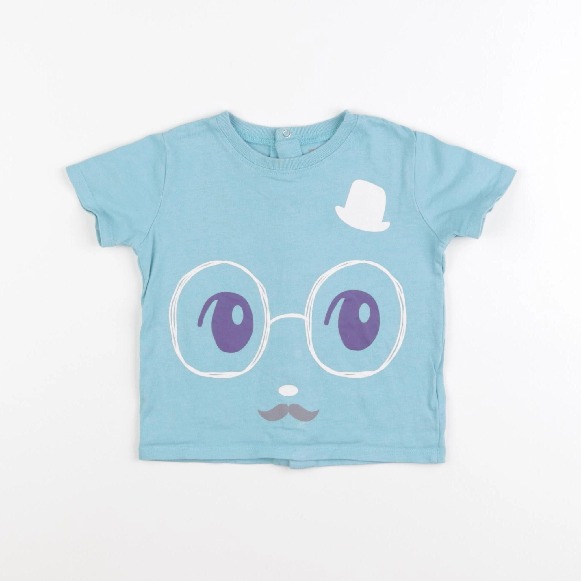 Vertbaudet - tee-shirt bleu - 18 mois
