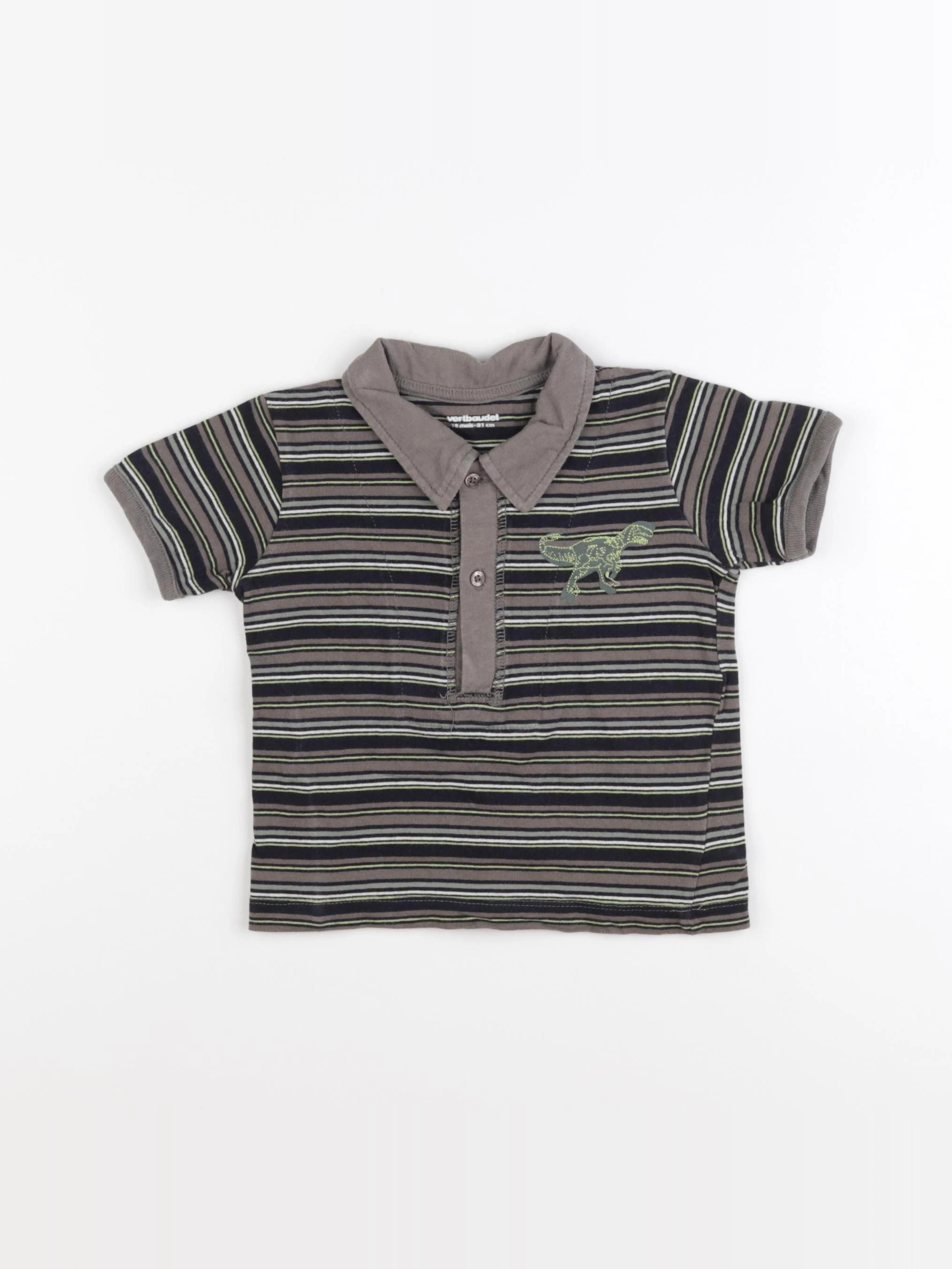 Vertbaudet - polo multicolore - 18 mois