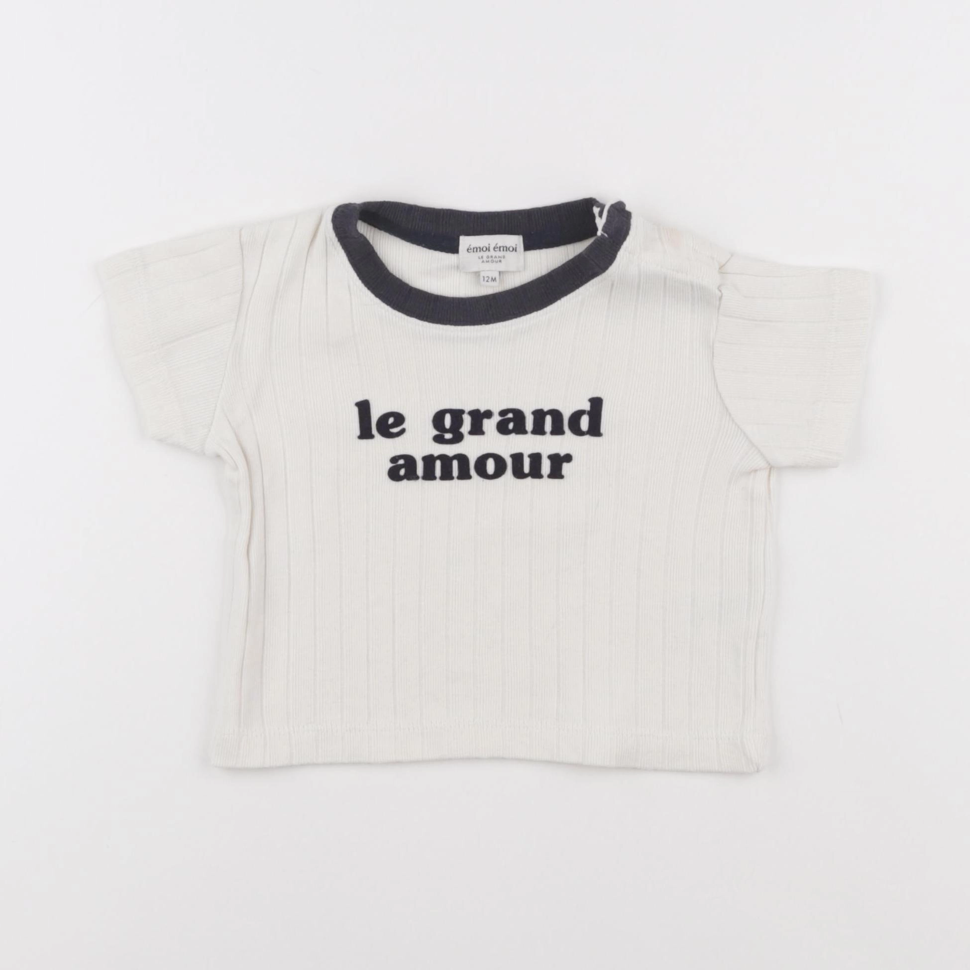 Emoi emoi - tee-shirt blanc - 12 mois