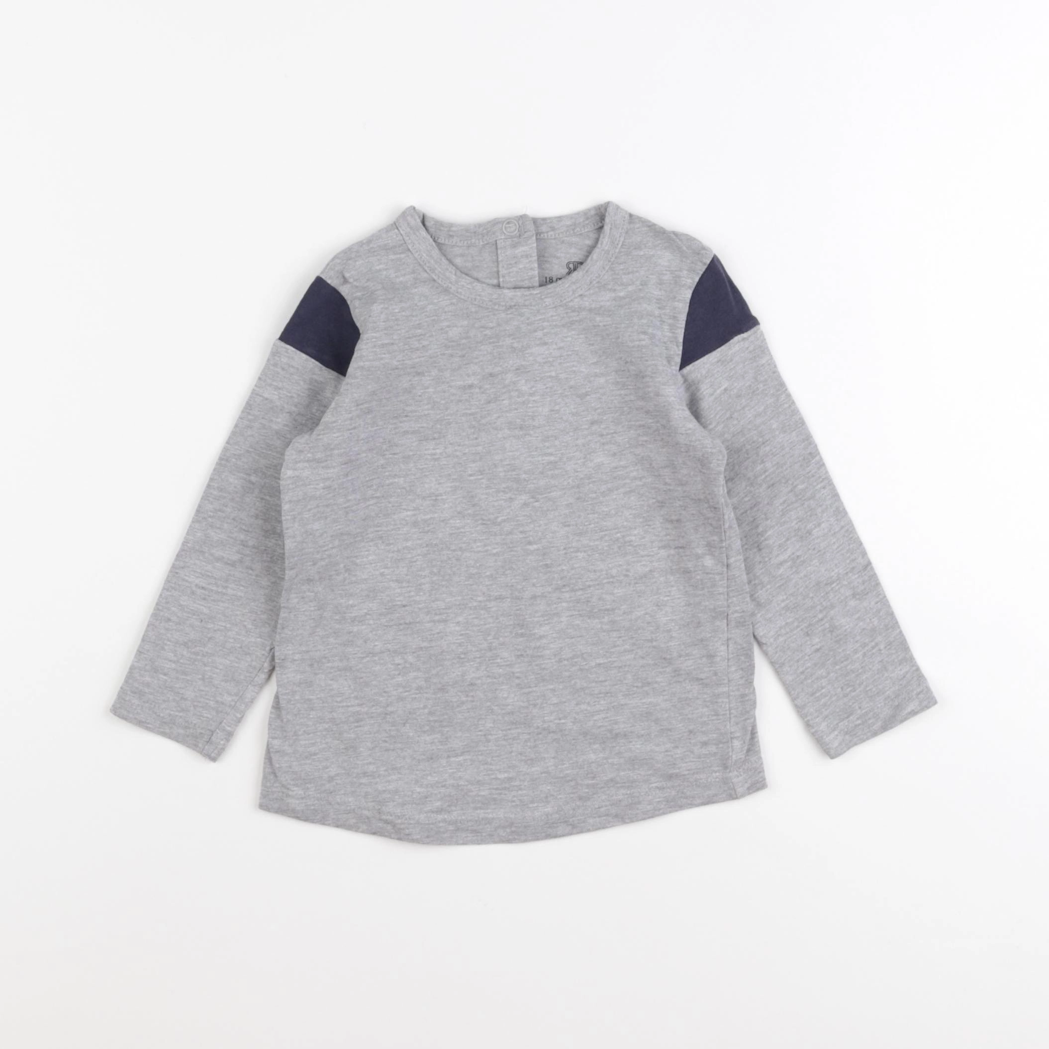 La Redoute - tee-shirt gris - 18 mois
