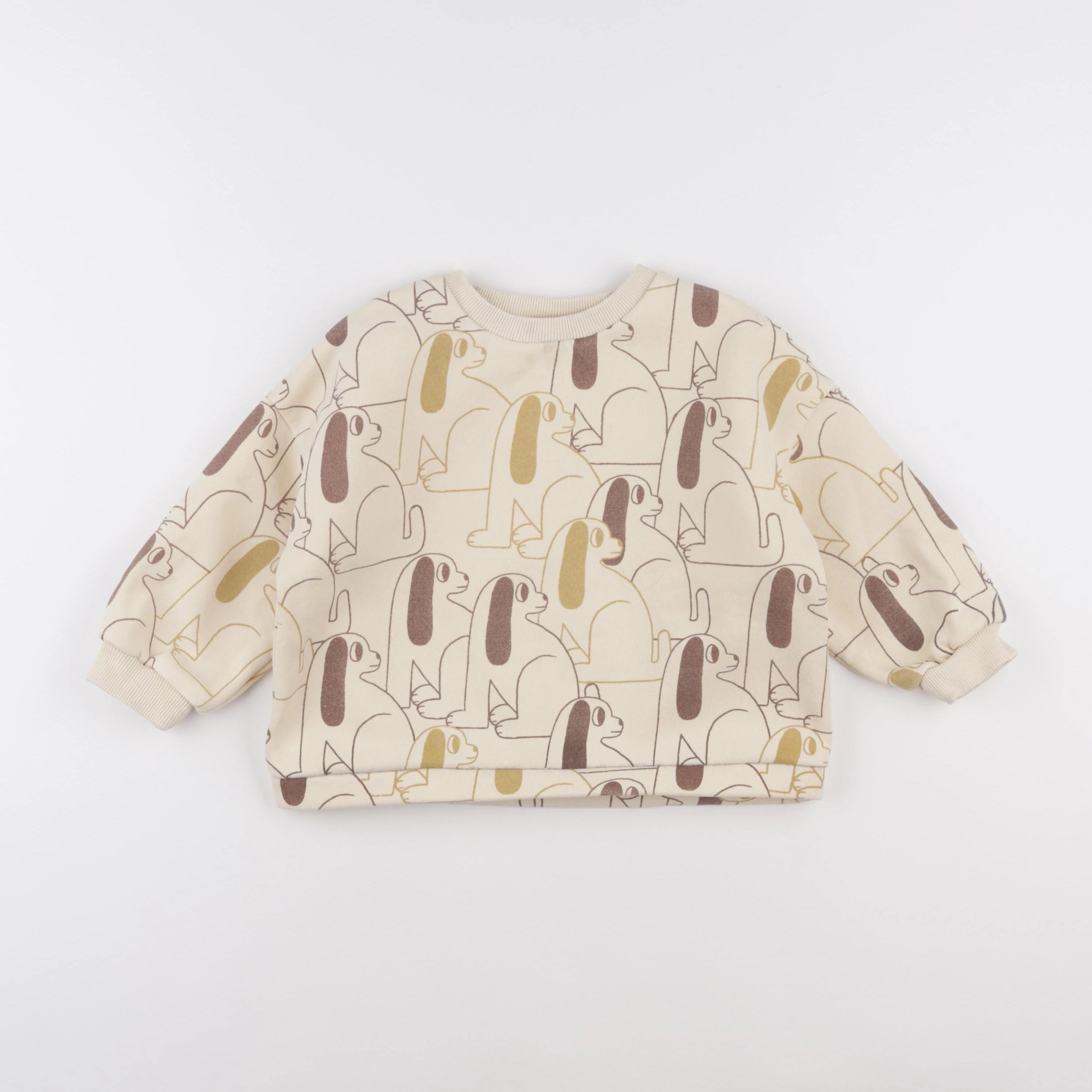 Gamin gamine - sweat beige - 2 ans
