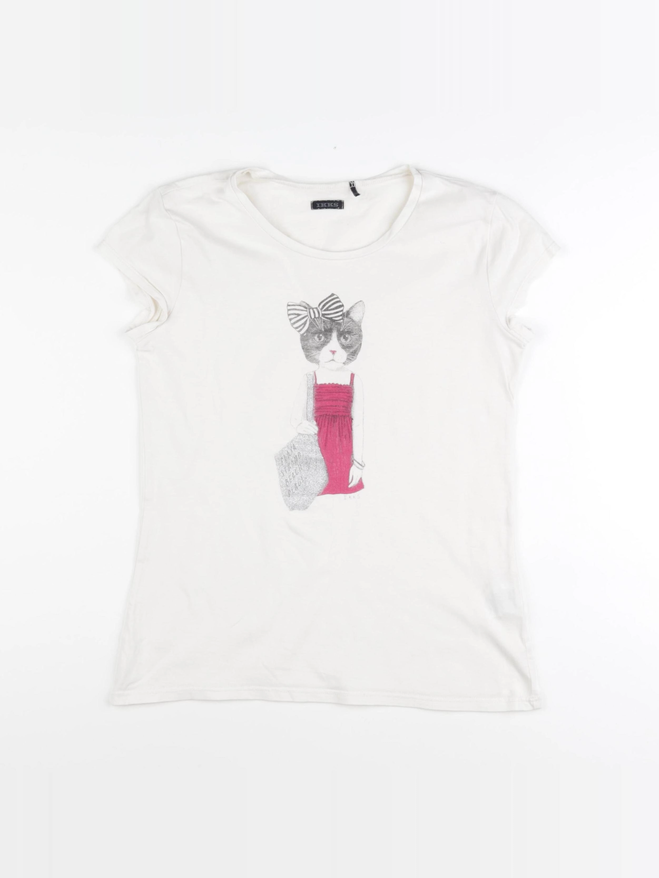IKKS - tee-shirt beige - 14 ans