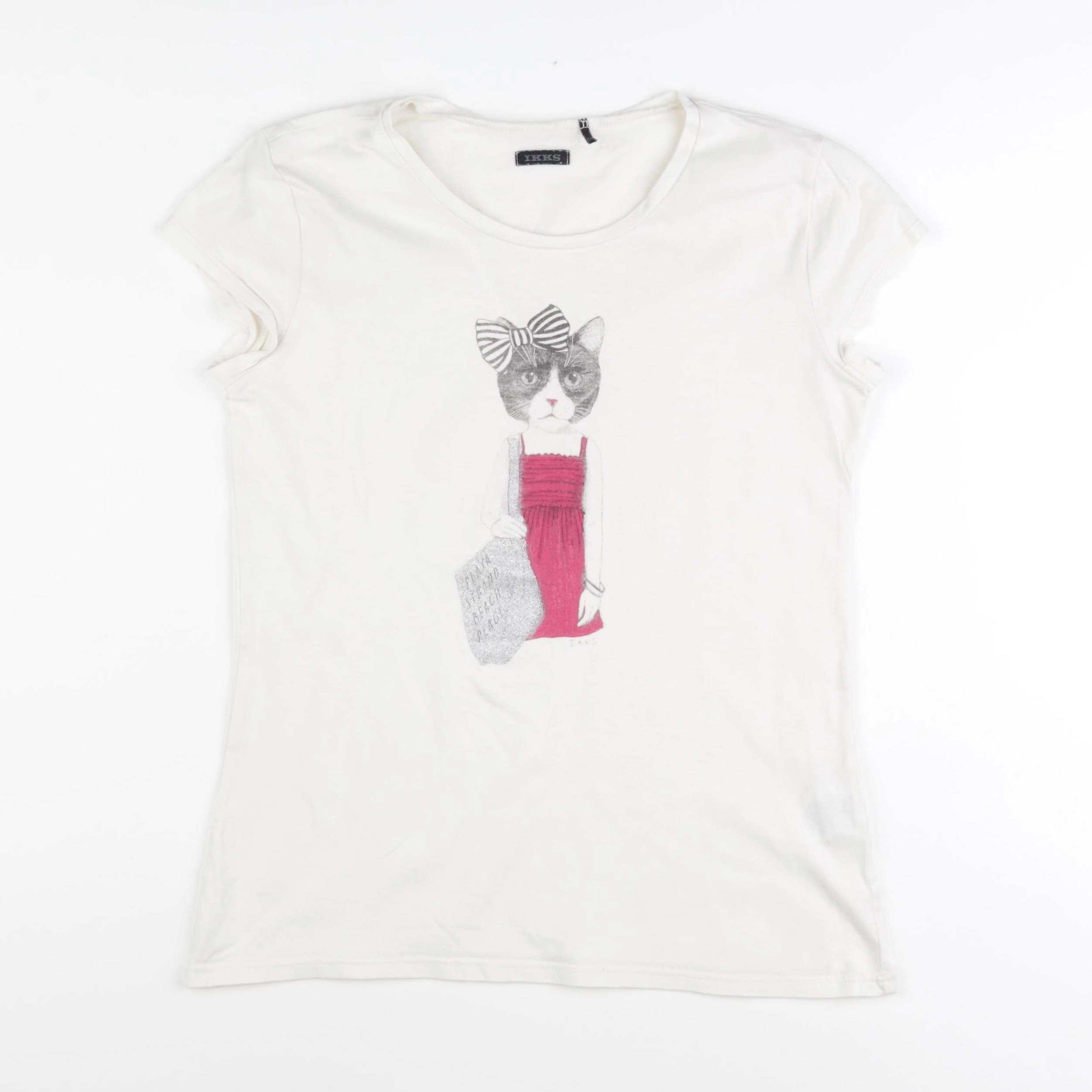 IKKS - tee-shirt beige - 14 ans