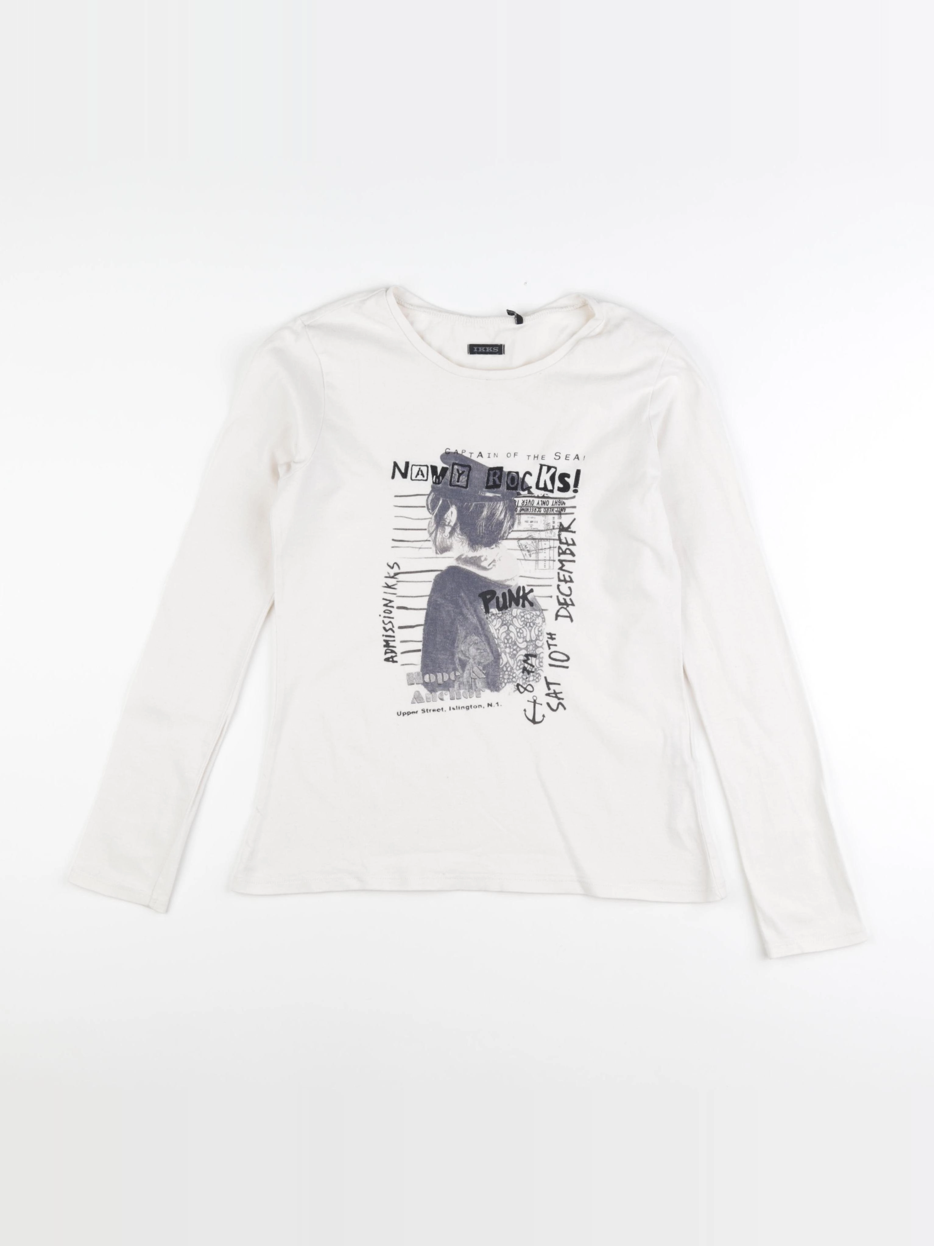 IKKS - tee-shirt beige - 12 ans