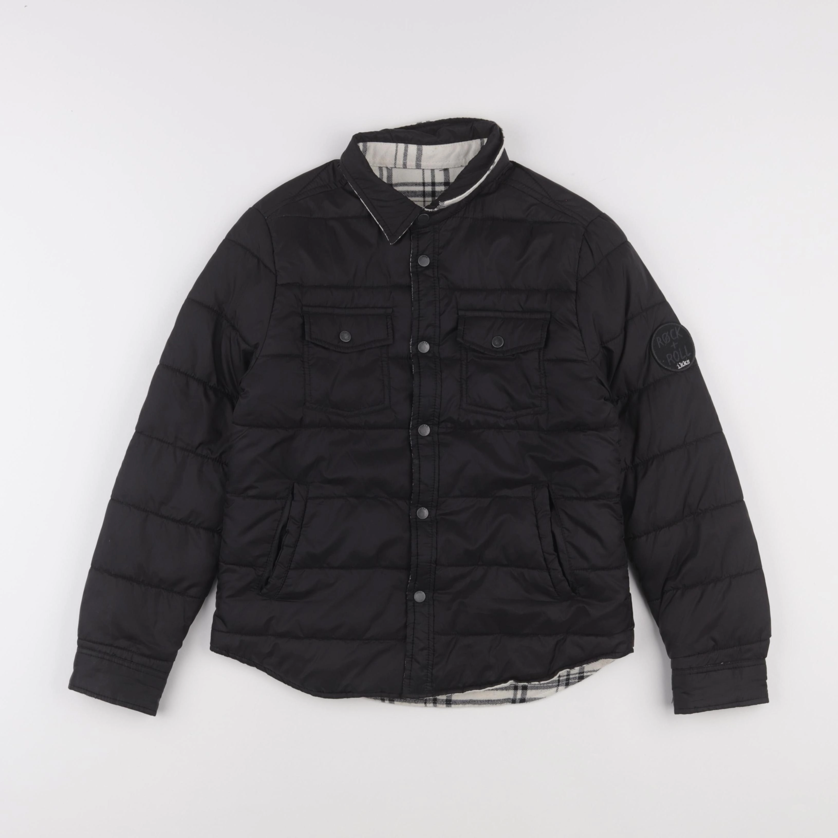 IKKS - doudoune réversible noir - 10 ans