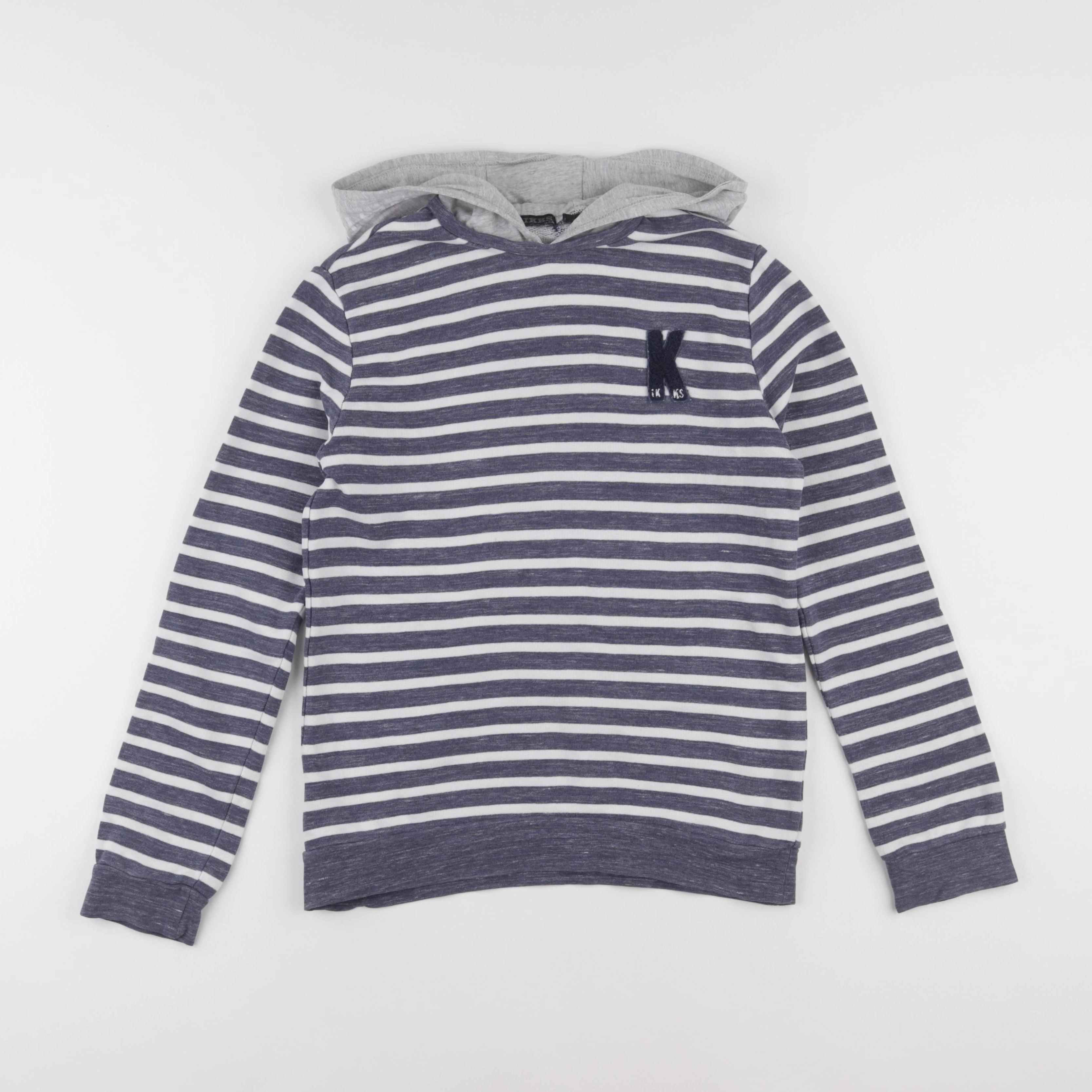 IKKS - sweat bleu - 10 ans