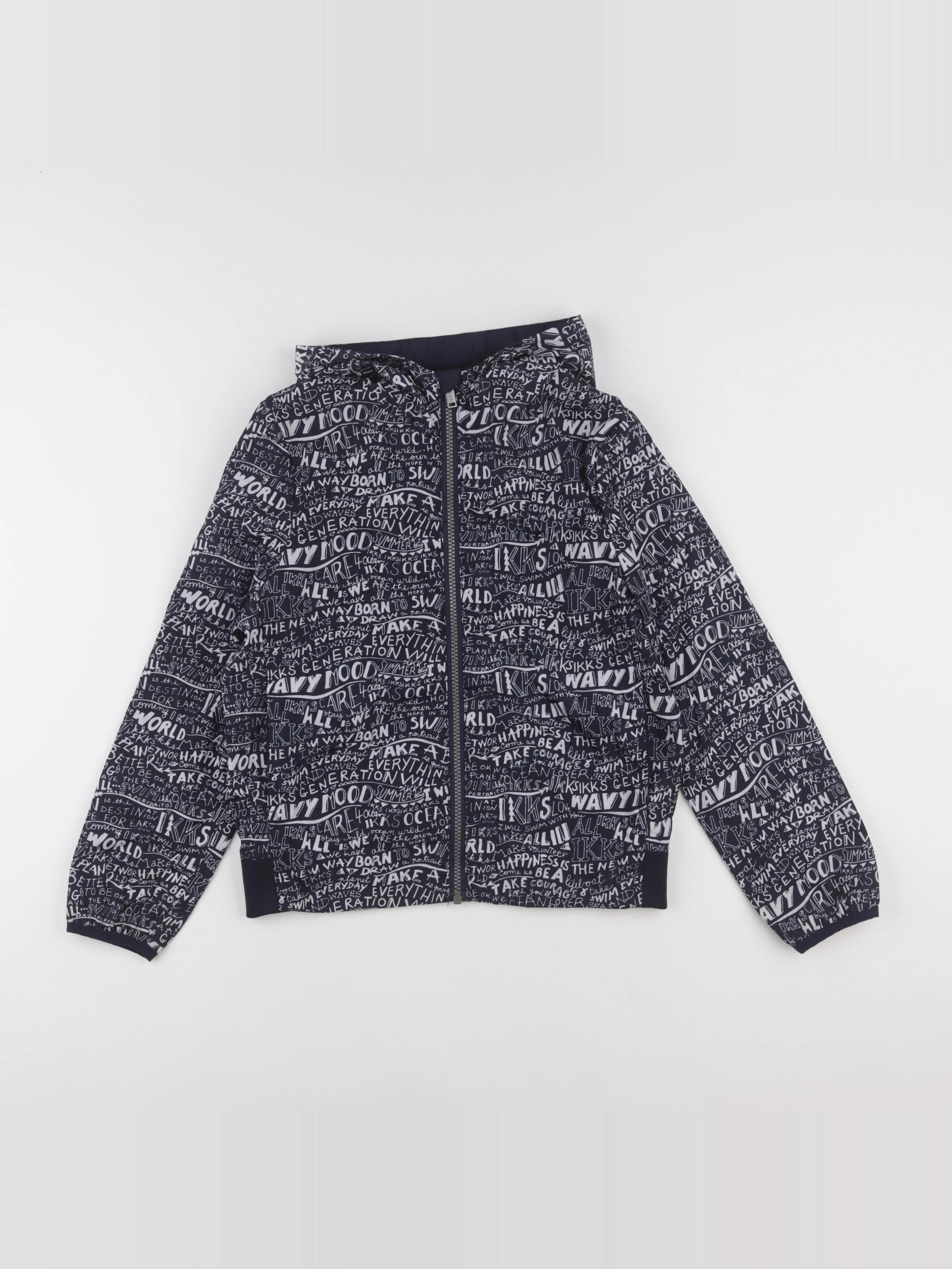 IKKS - coupe-vent bleu - 10 ans