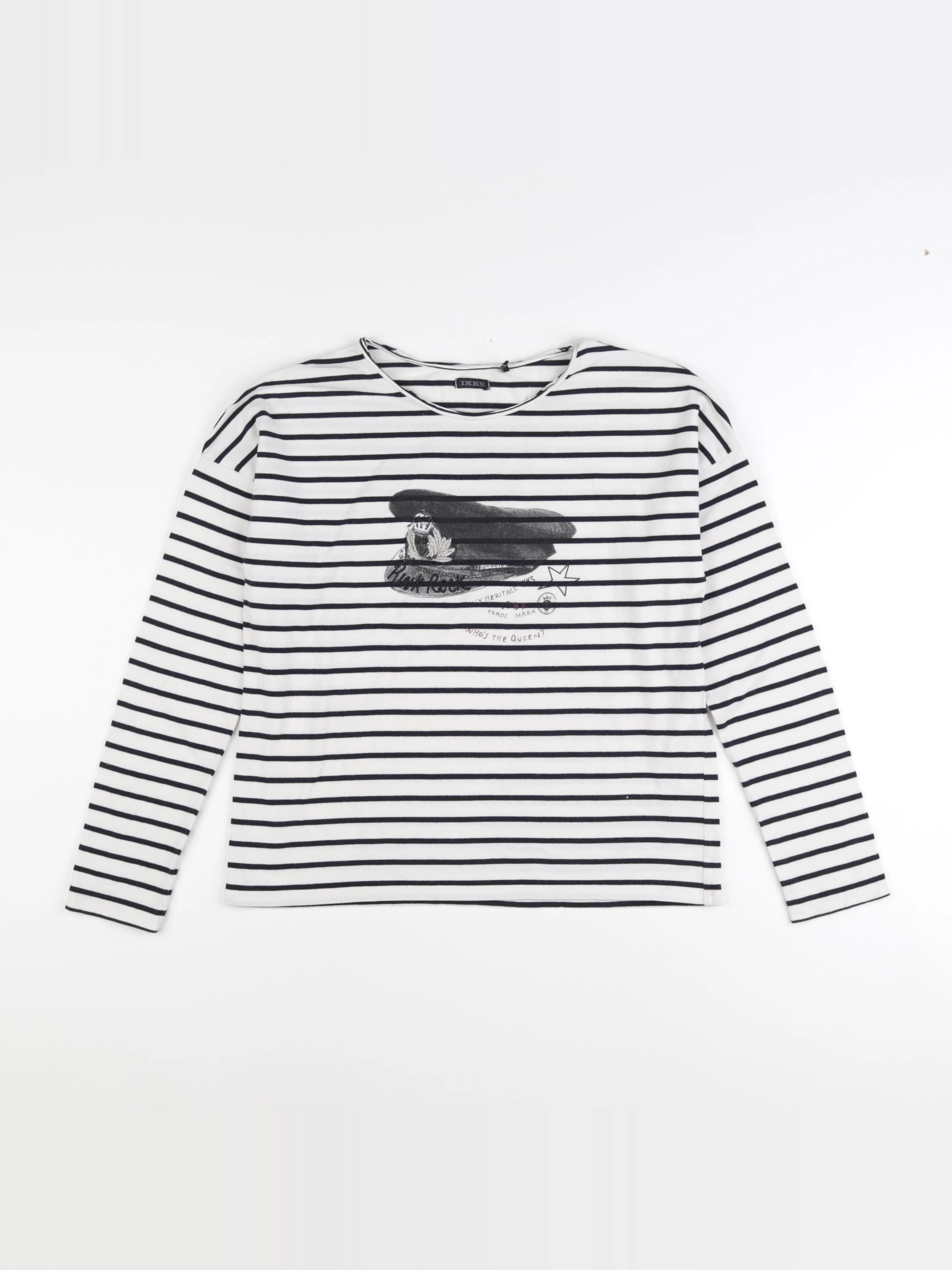 IKKS - tee-shirt beige, bleu - 12 ans