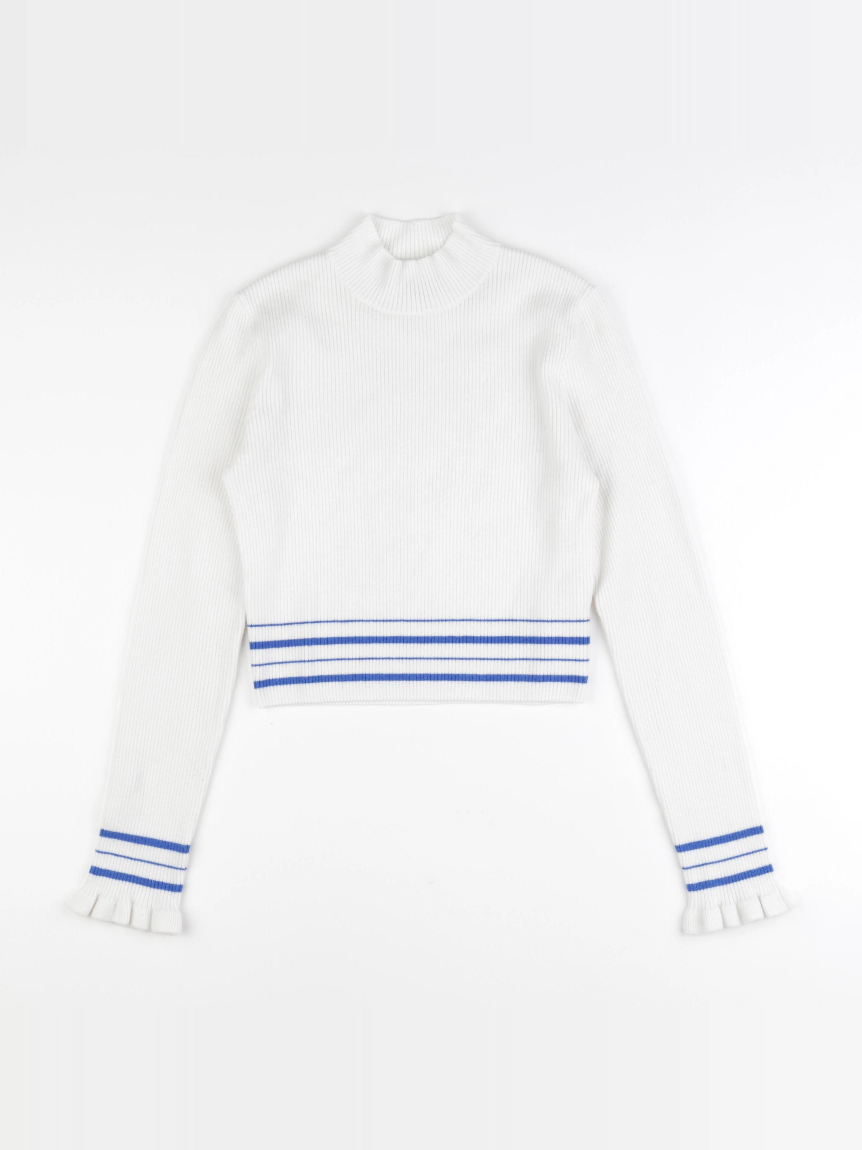 IKKS - pull beige, bleu - 16 ans