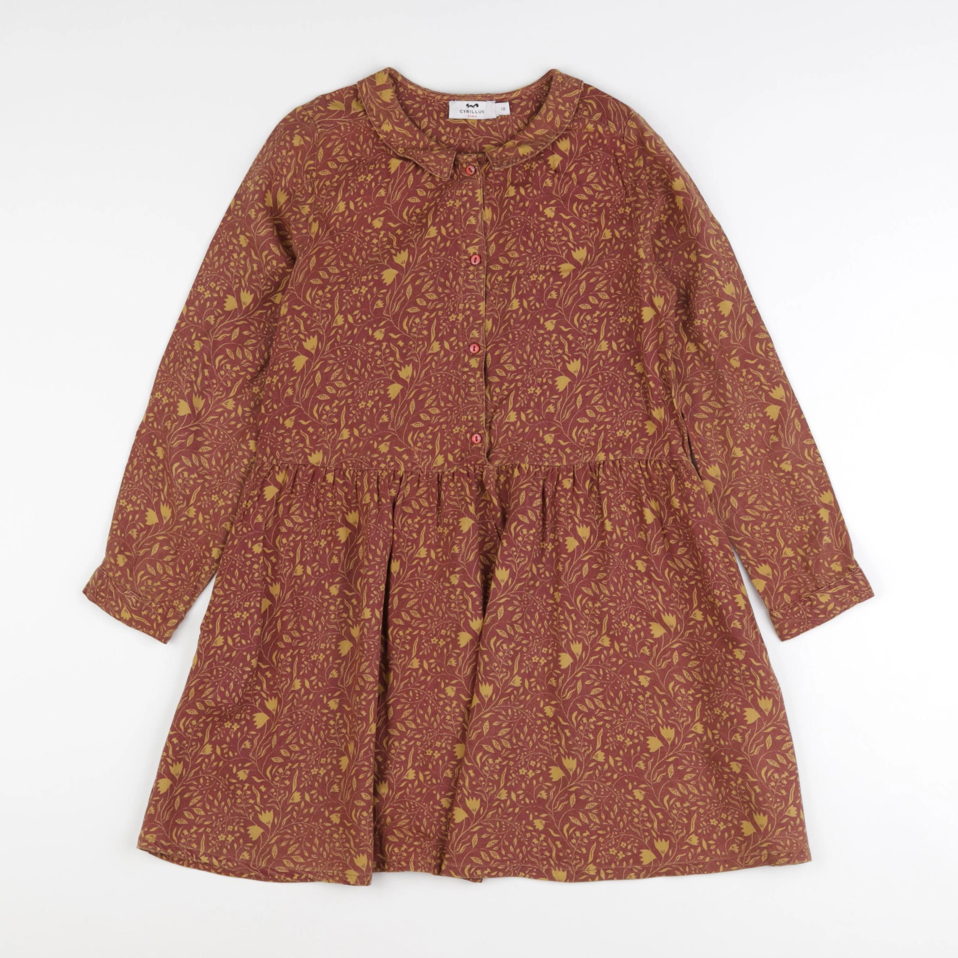 Cyrillus - robe marron - 10 ans