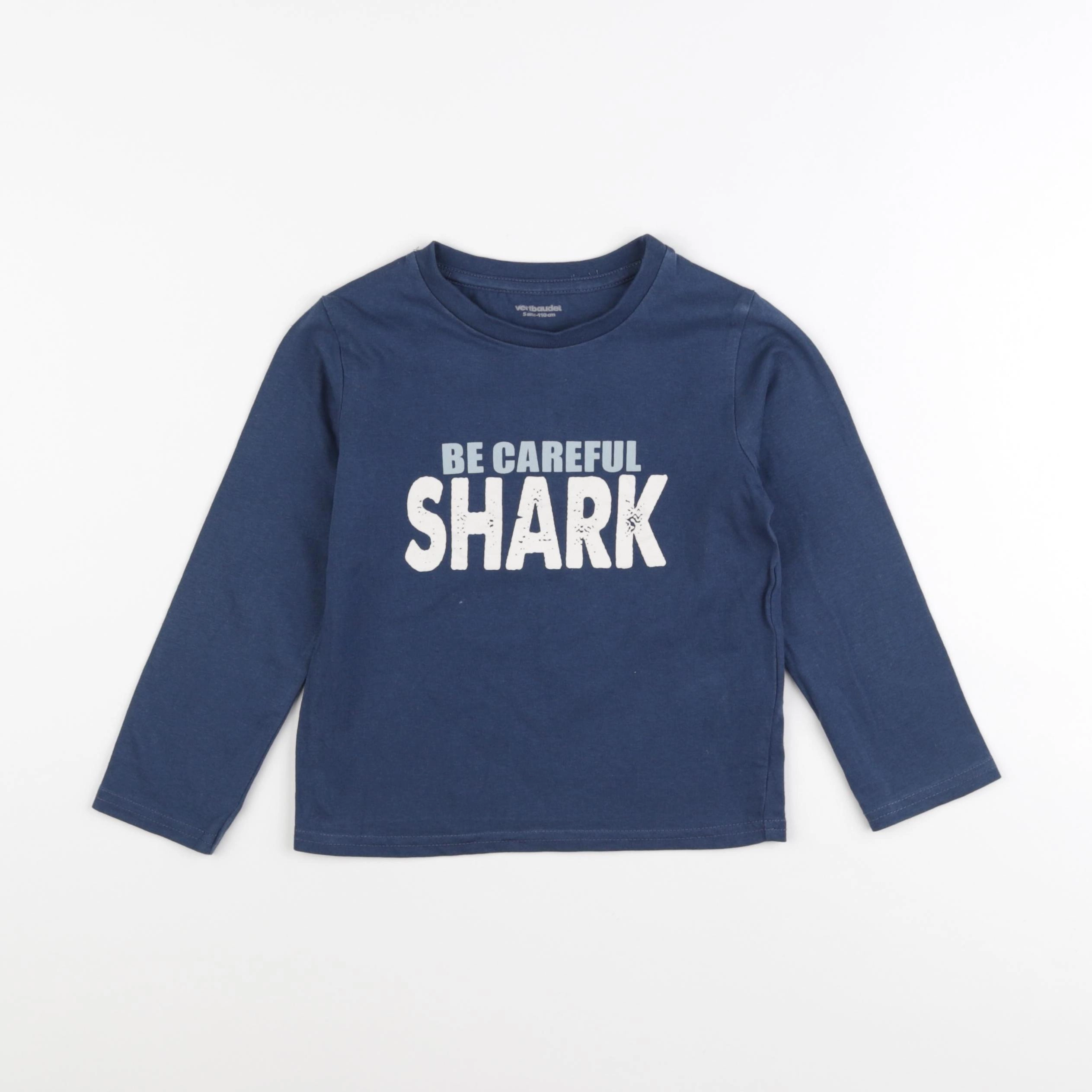 Vertbaudet - tee-shirt bleu - 5 ans