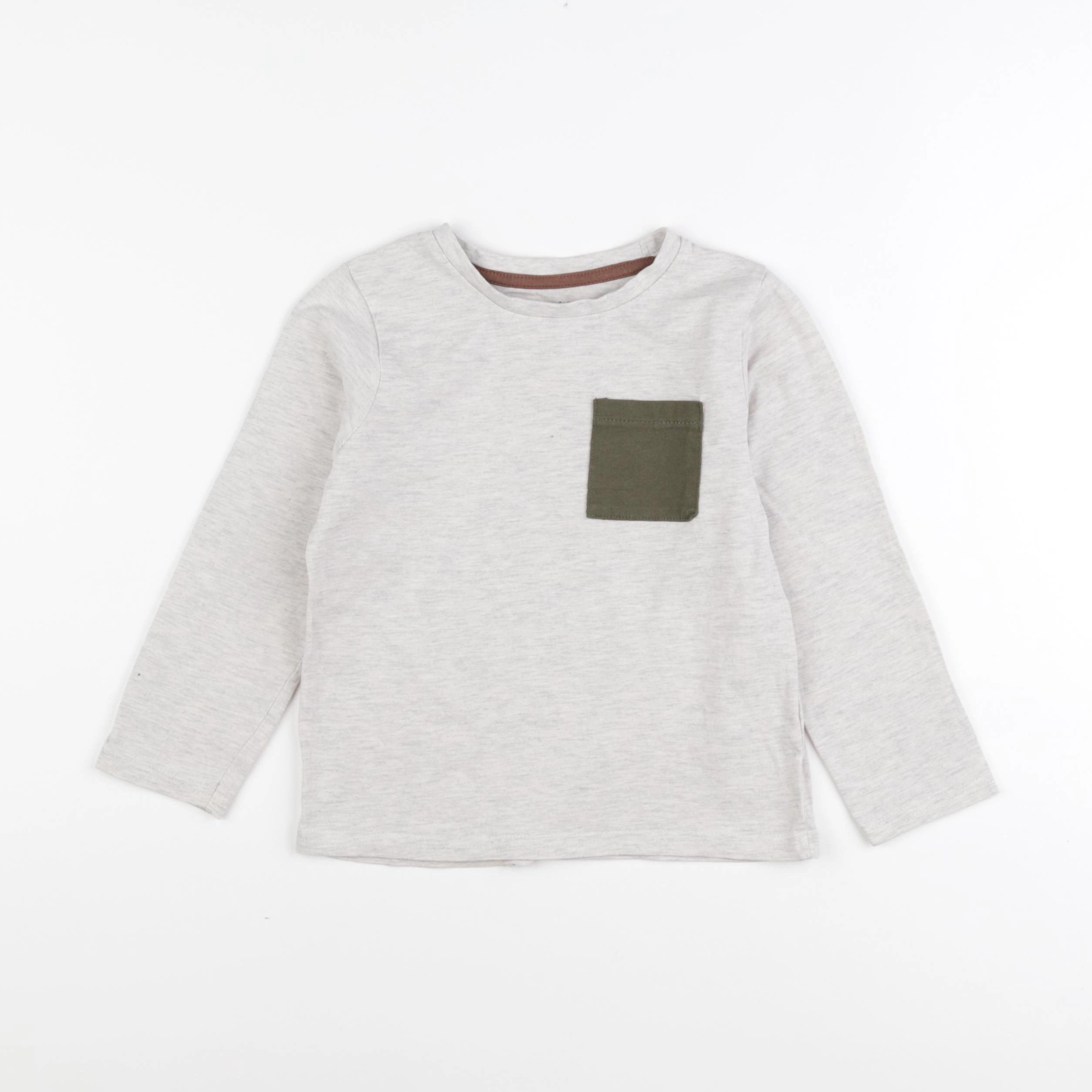 Vertbaudet - tee-shirt gris - 5 ans