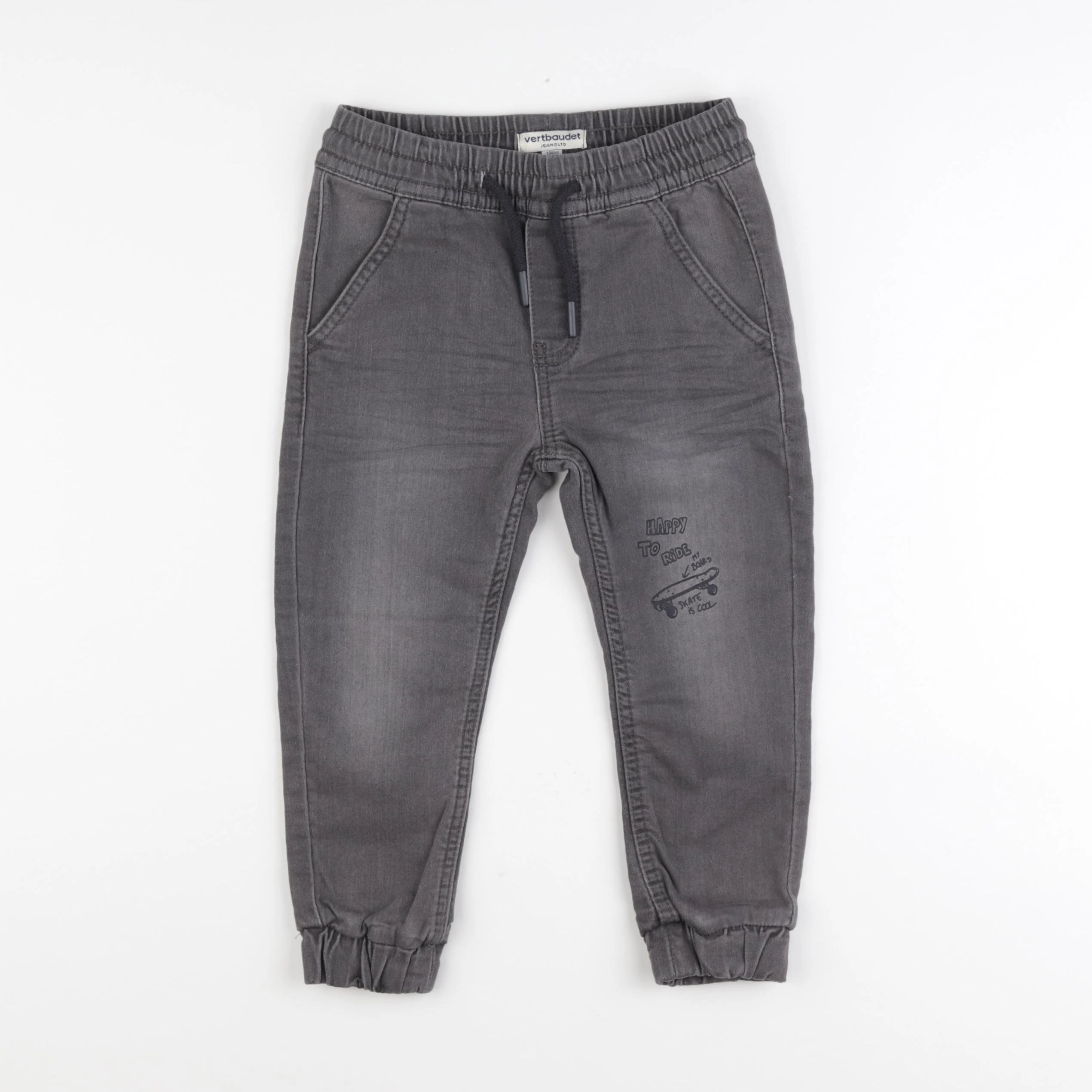 Vertbaudet - jean gris - 4 ans