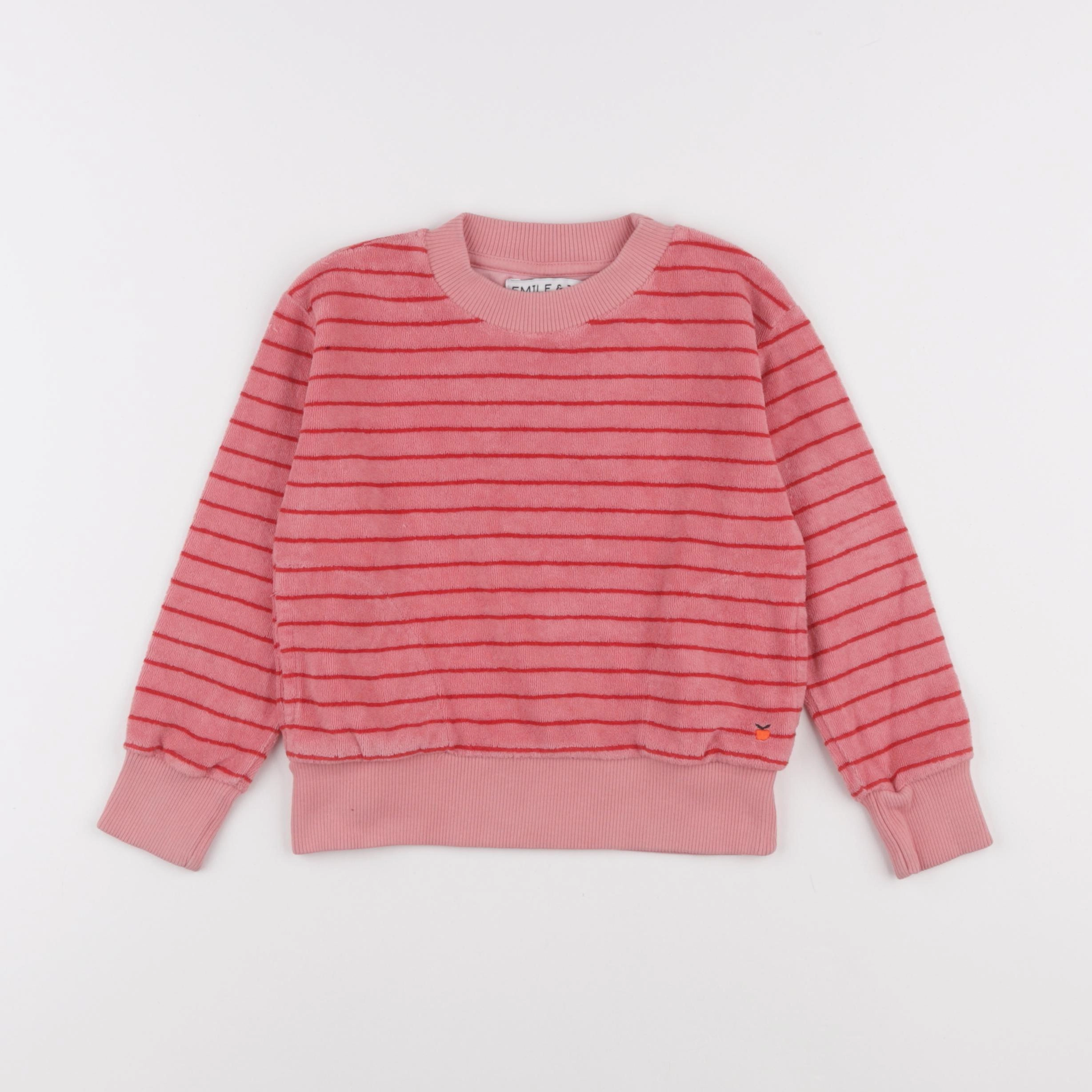 Emile et Ida - sweat rose - 3 ans